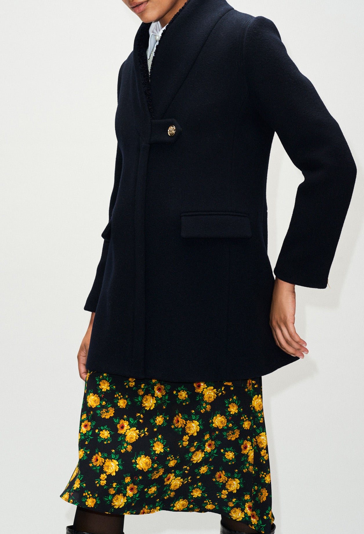 Manteau intérieur col en fausse fourrure Faume - seconde main