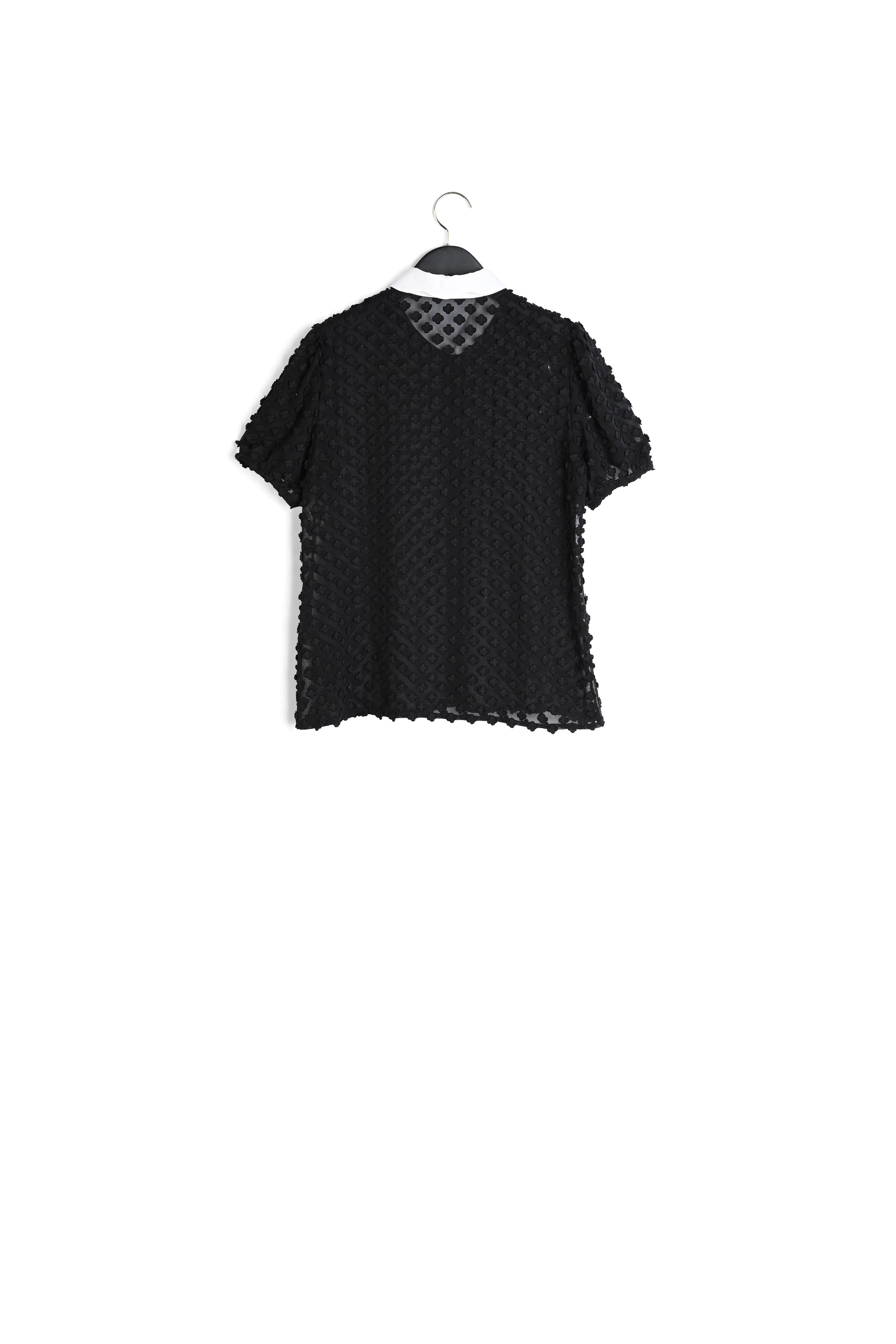 Chemisier col claudine en transparence Faume - seconde main