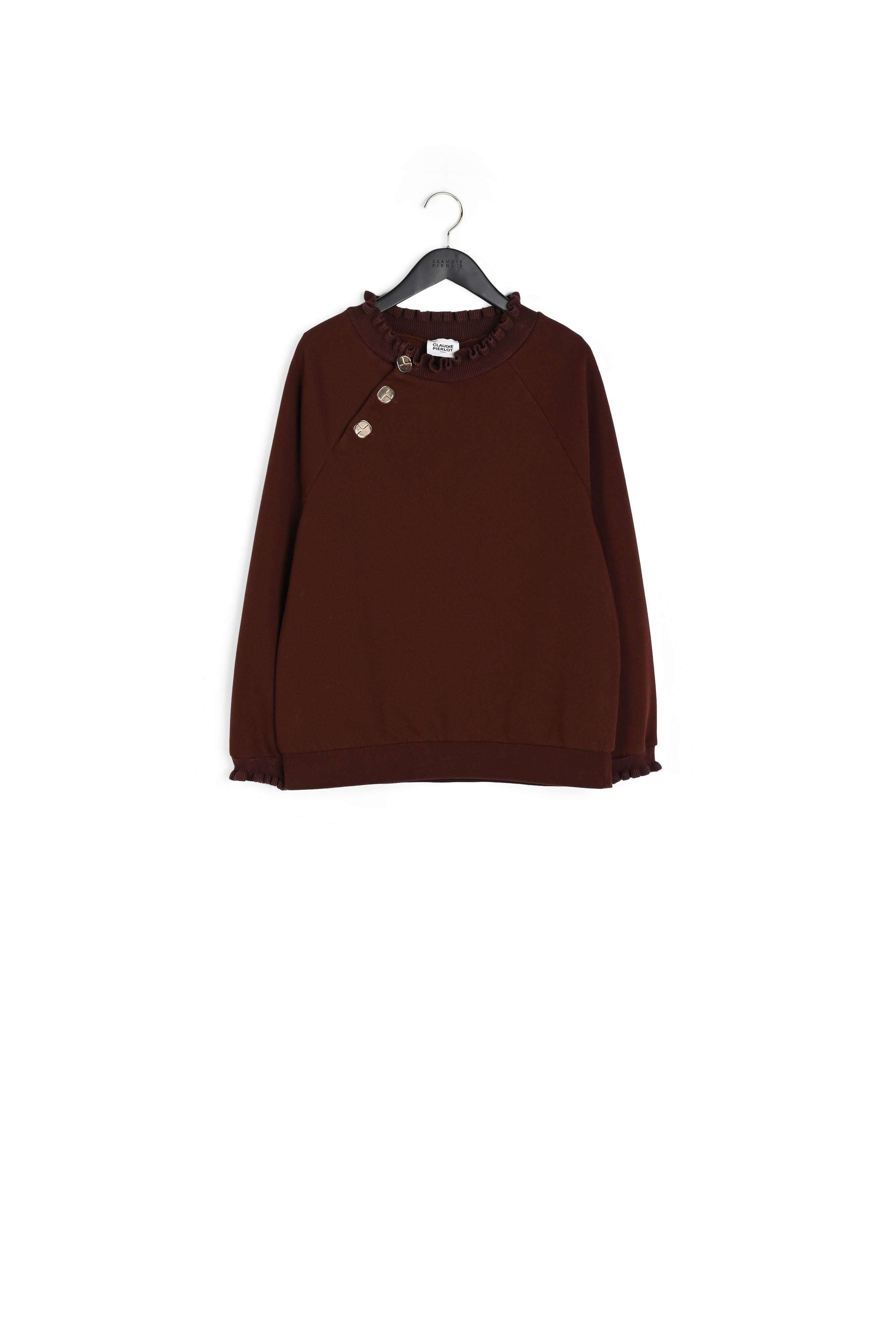 Sweatshirt à col volanté Faume - seconde main