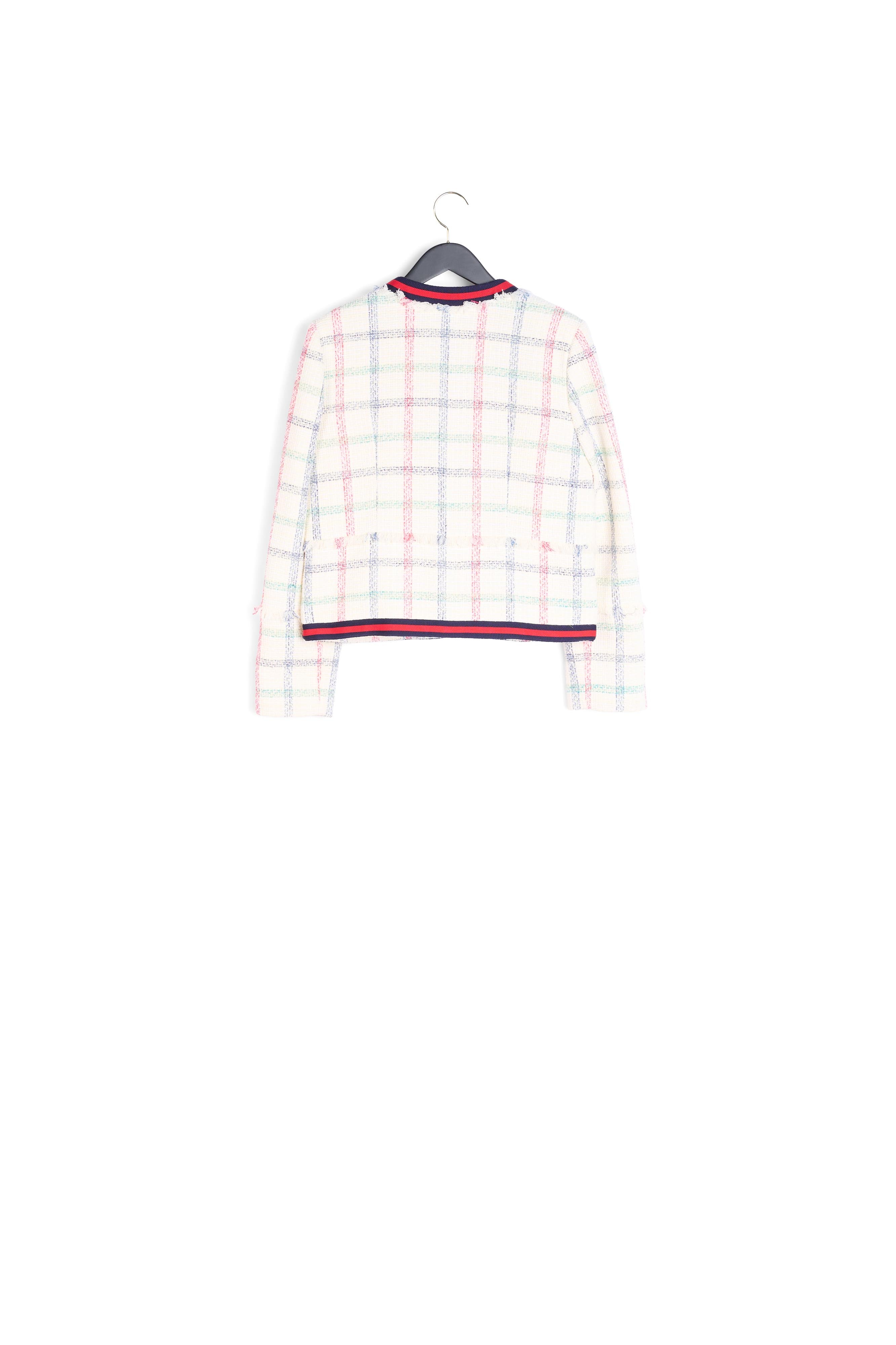 Veste en tweed à galon sporty Faume - seconde main