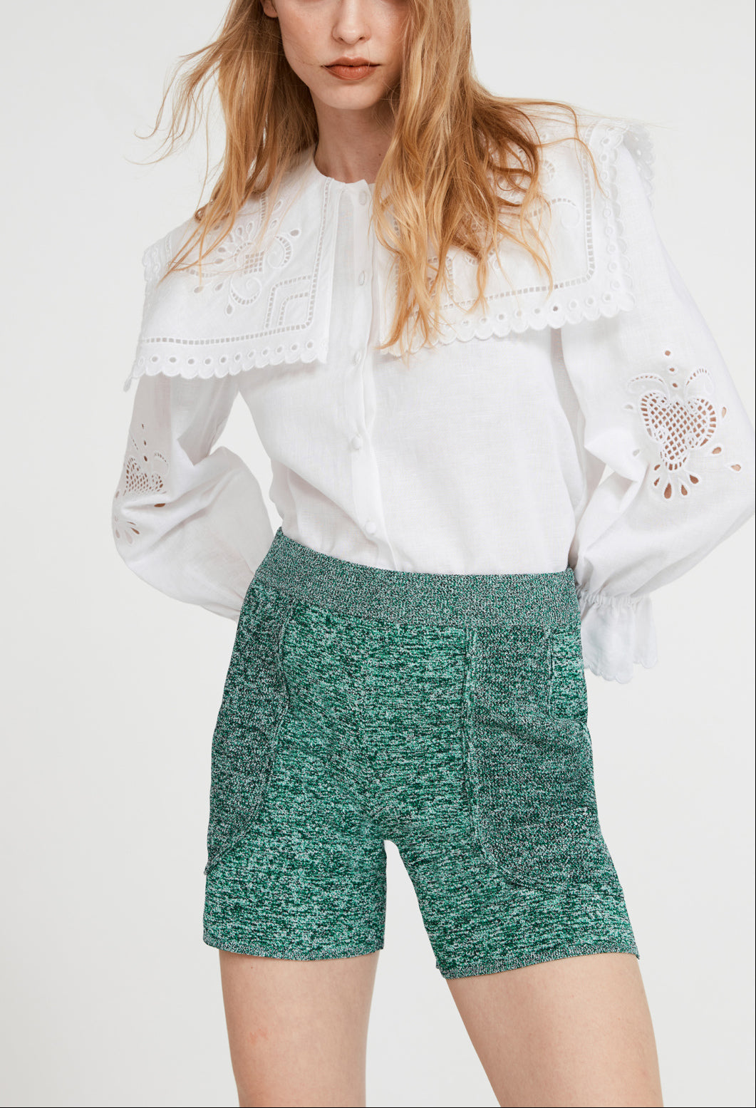 Short maille effet chiné Faume - seconde main