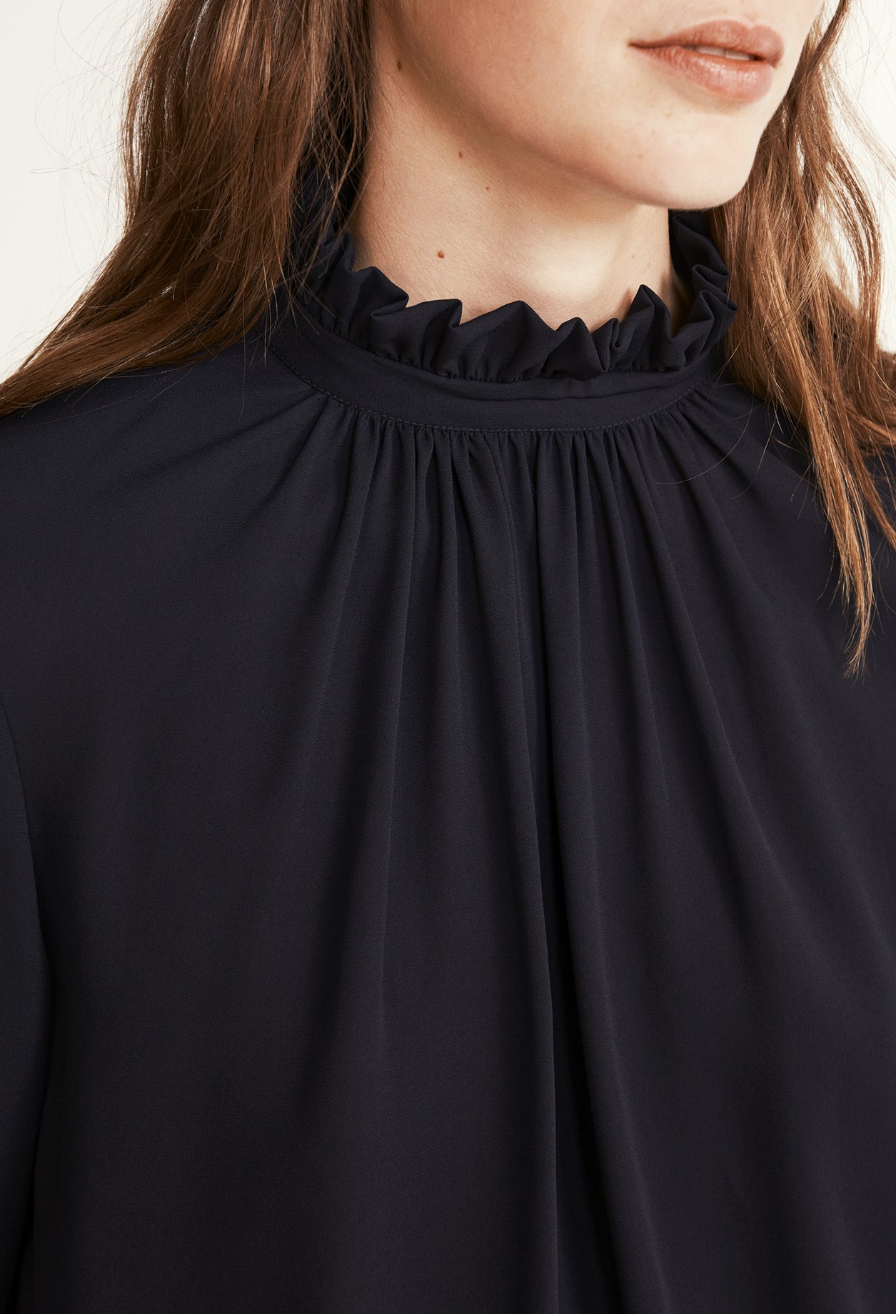 Blouse à col victorien Faume - seconde main