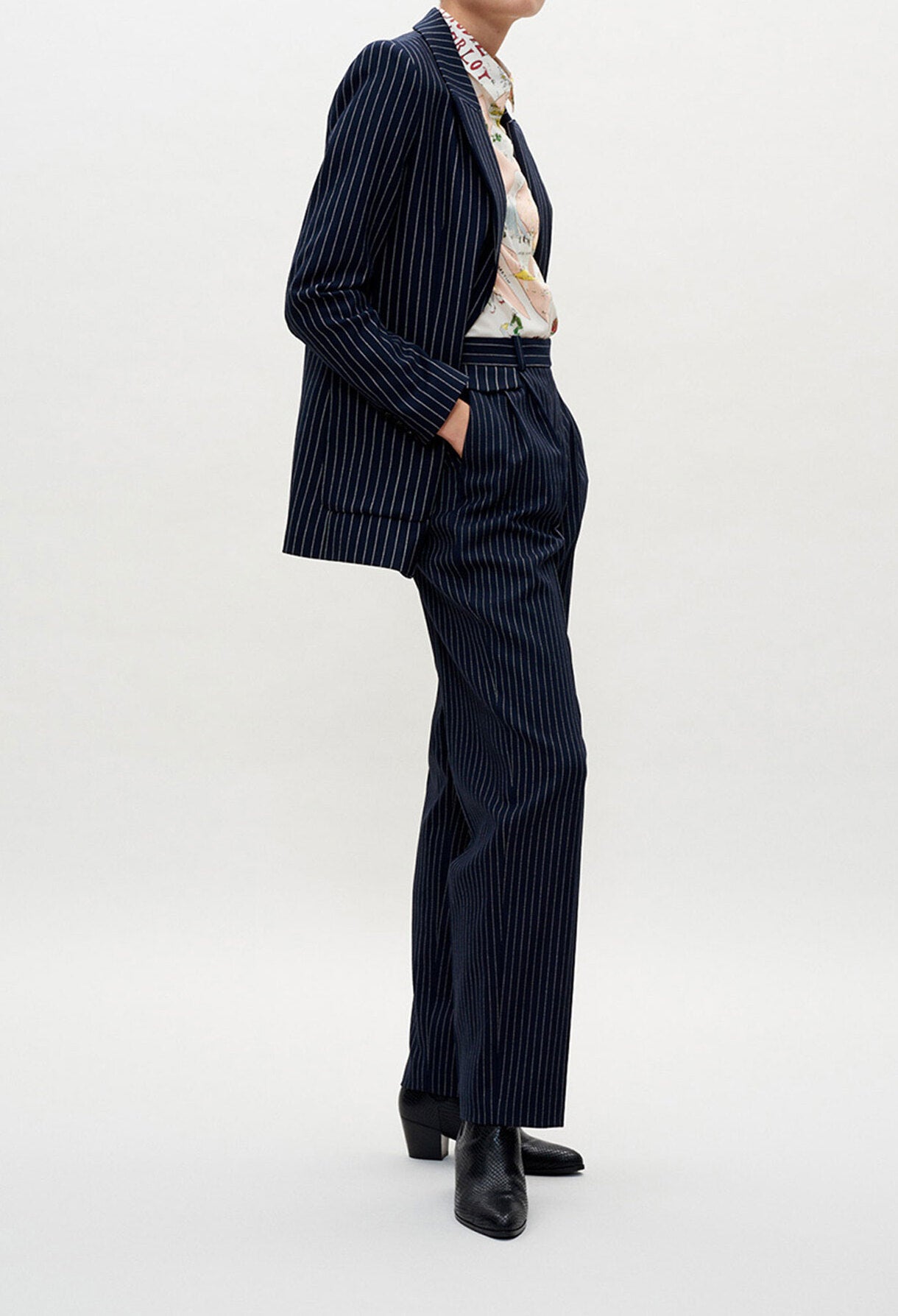 Veste de tailleur rayée Faume - seconde main