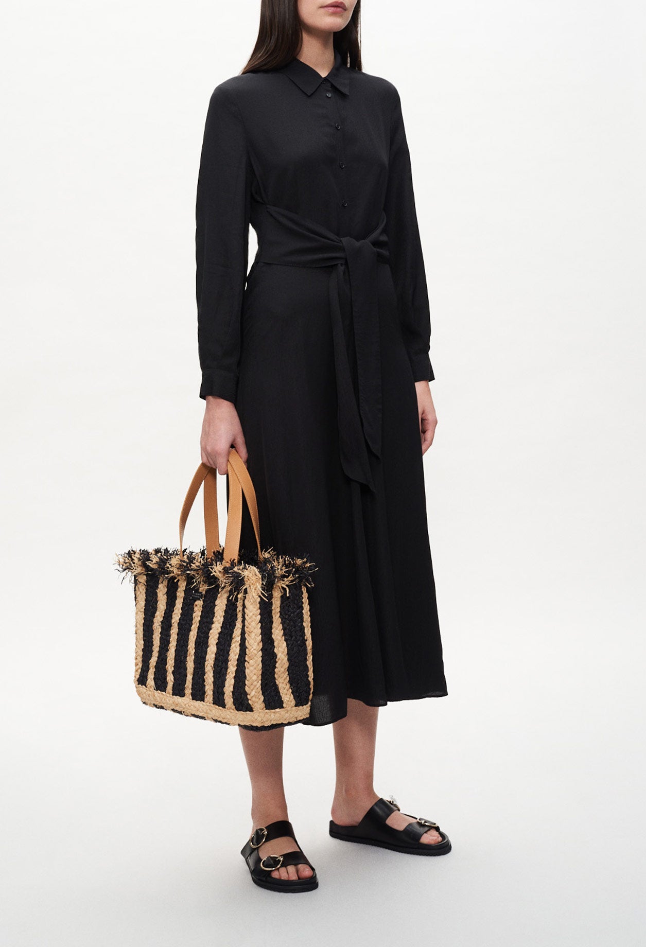 Robe chemise longue ceinturée Faume - seconde main