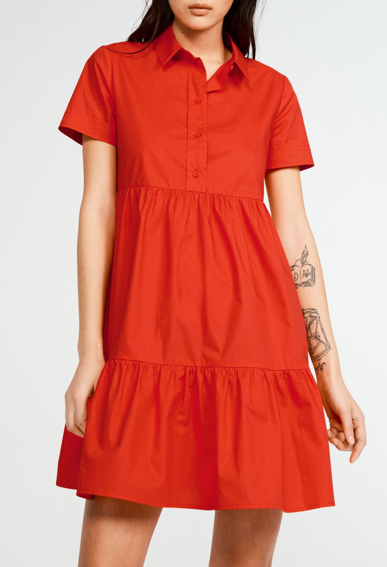 Robe évasée sans manches en coton bio Faume - seconde main