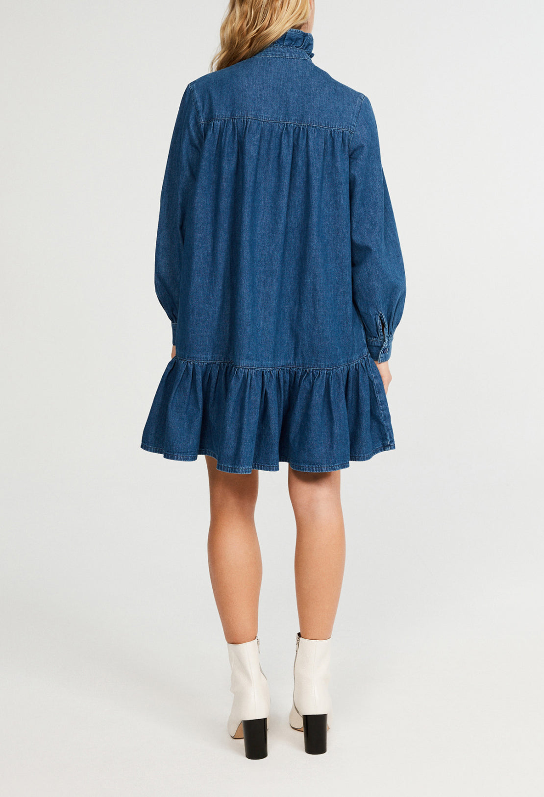 Robe trapèze en denim Faume - seconde main
