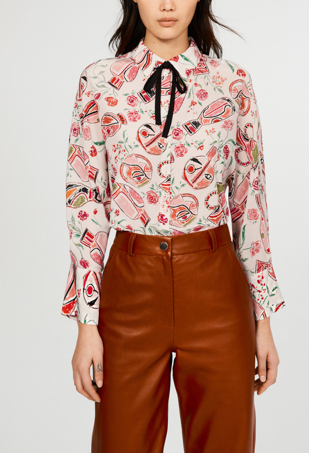 Chemise en soie Faume - seconde main