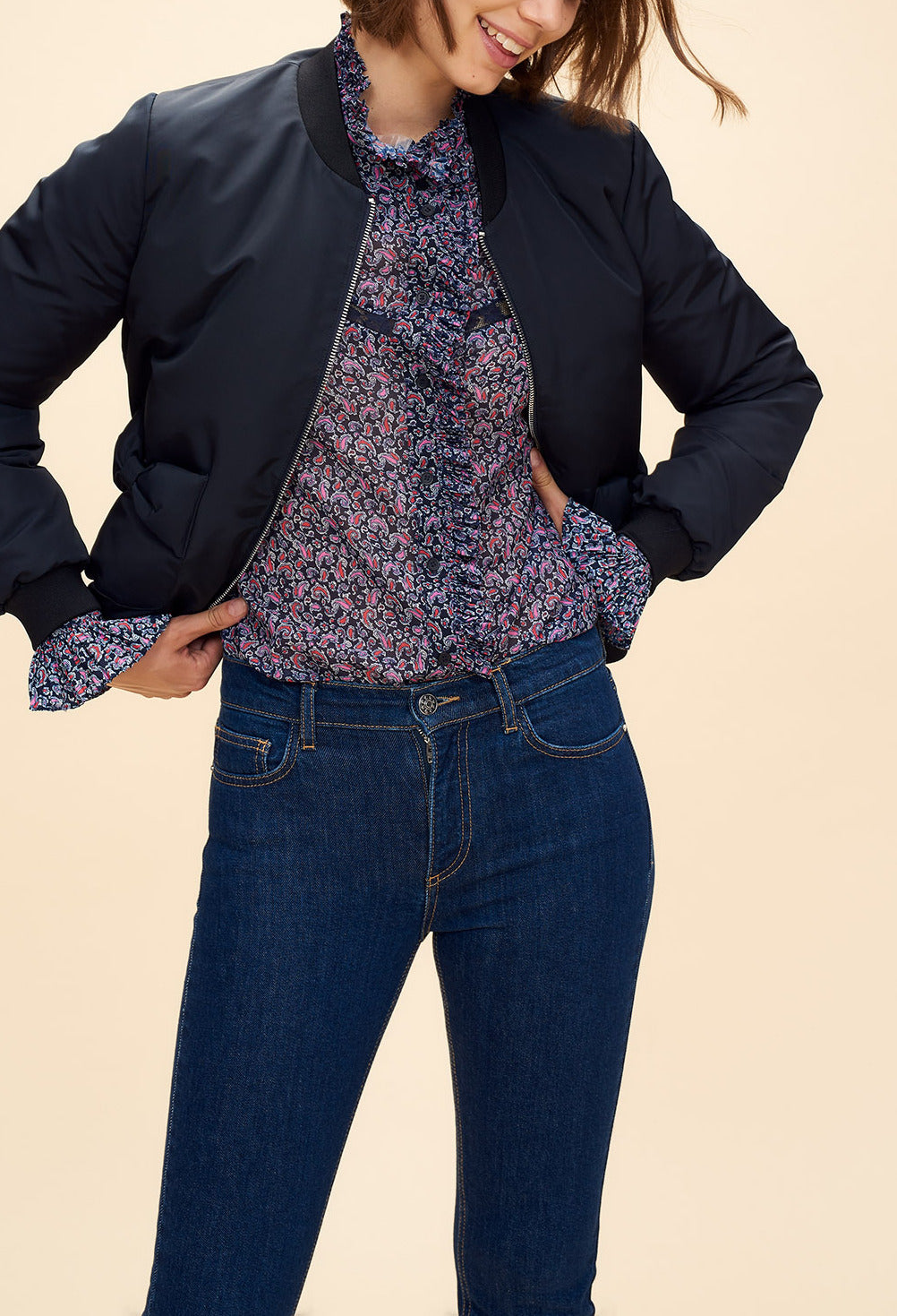 Chemise imprimée détails de volants Faume - seconde main