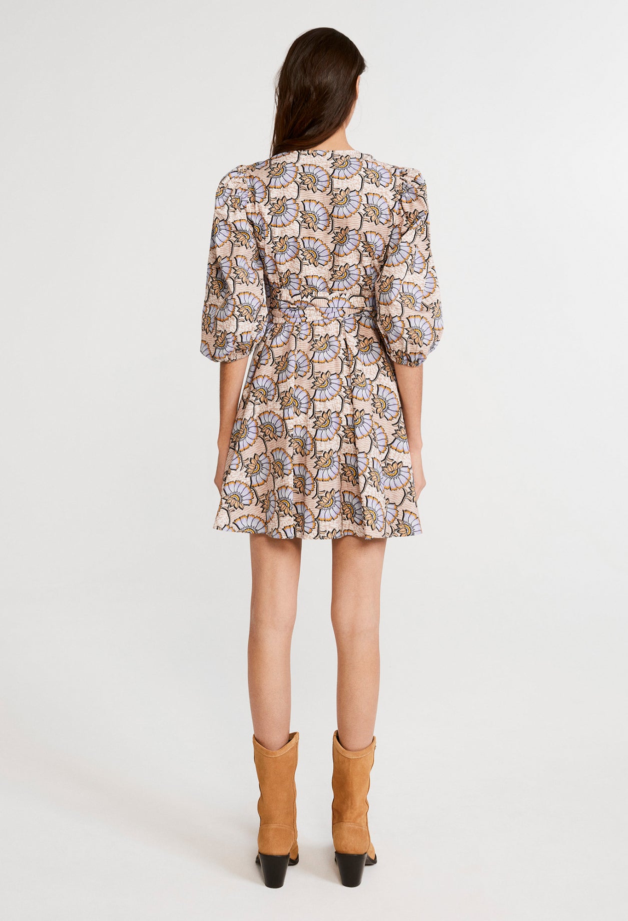 Robe portefeuille en coton biologique Faume - seconde main