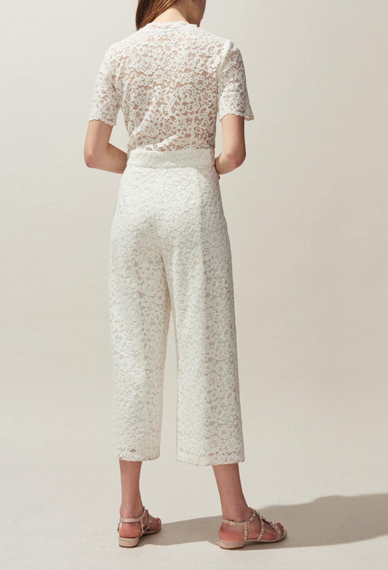 Combi-pantalon en dentelle Faume - seconde main