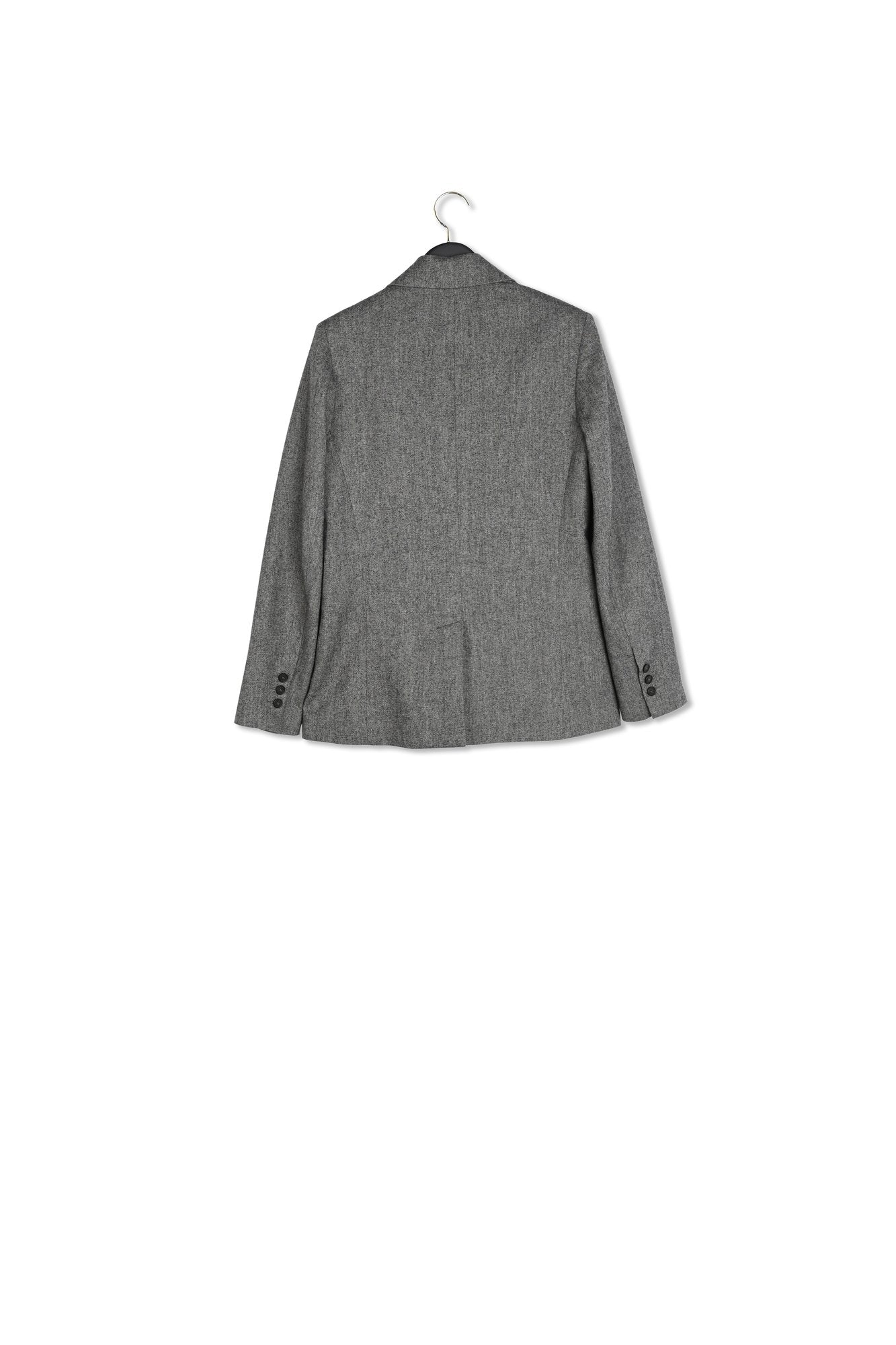 Veste tailleur gris chiné Faume - seconde main