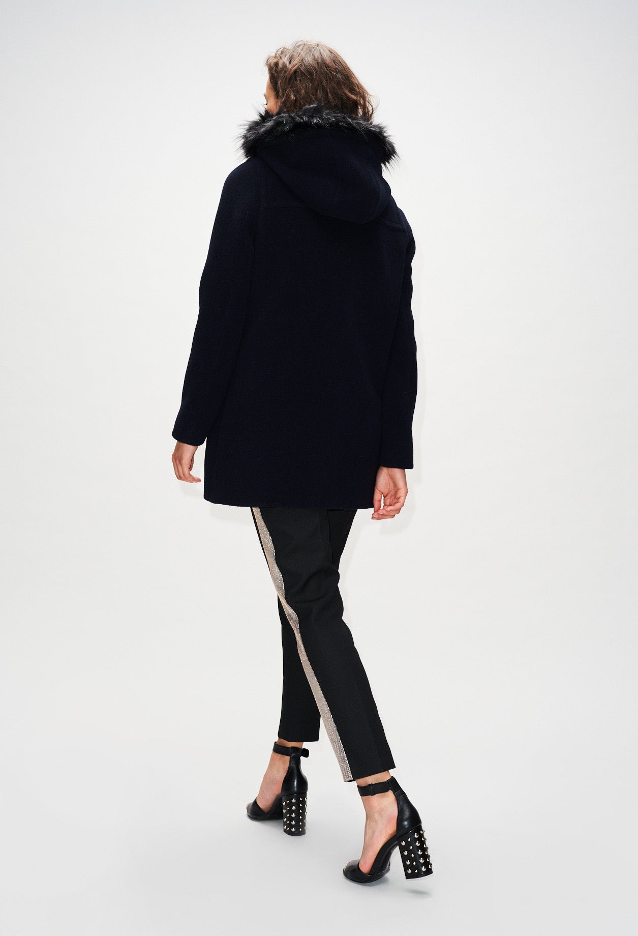 Manteau à col fausse fourrure Faume - seconde main