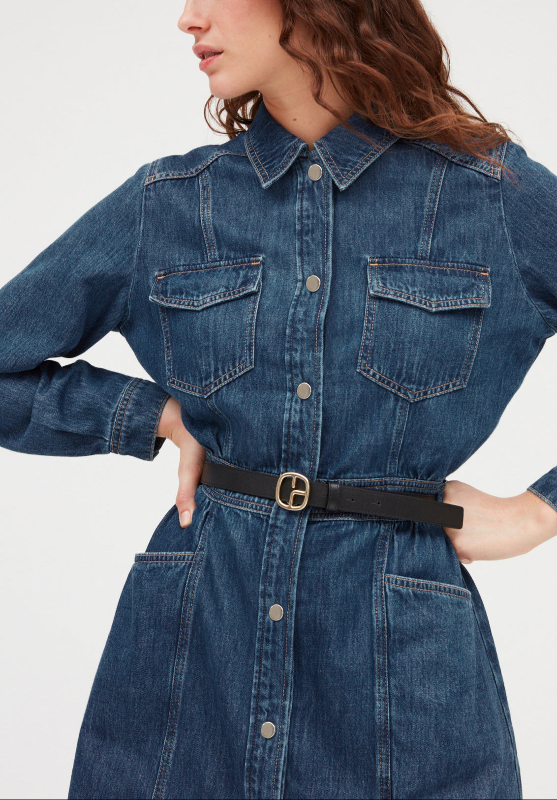 Robe courte denim mid-blue Faume - seconde main