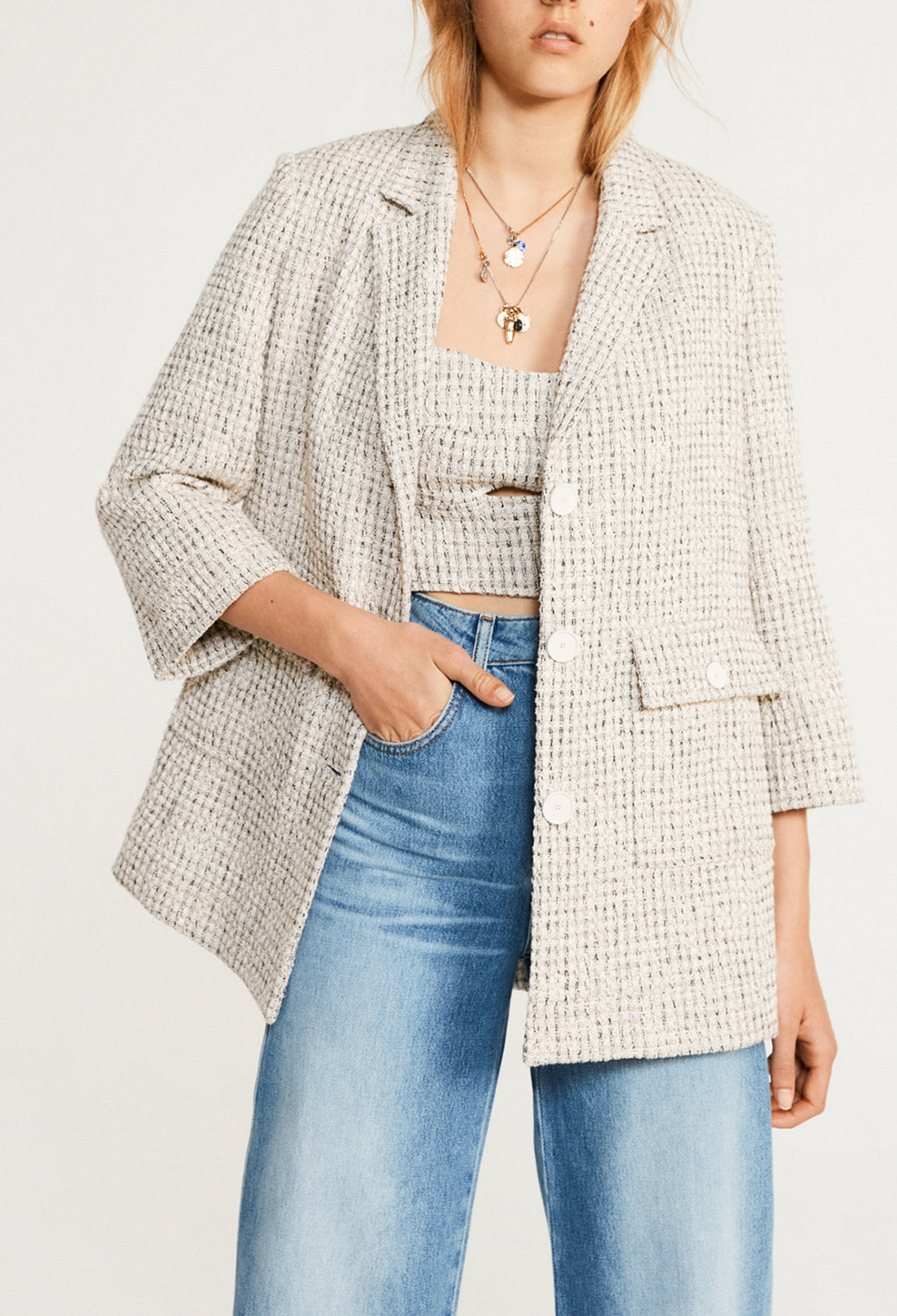 Veste à carreaux Faume - seconde main