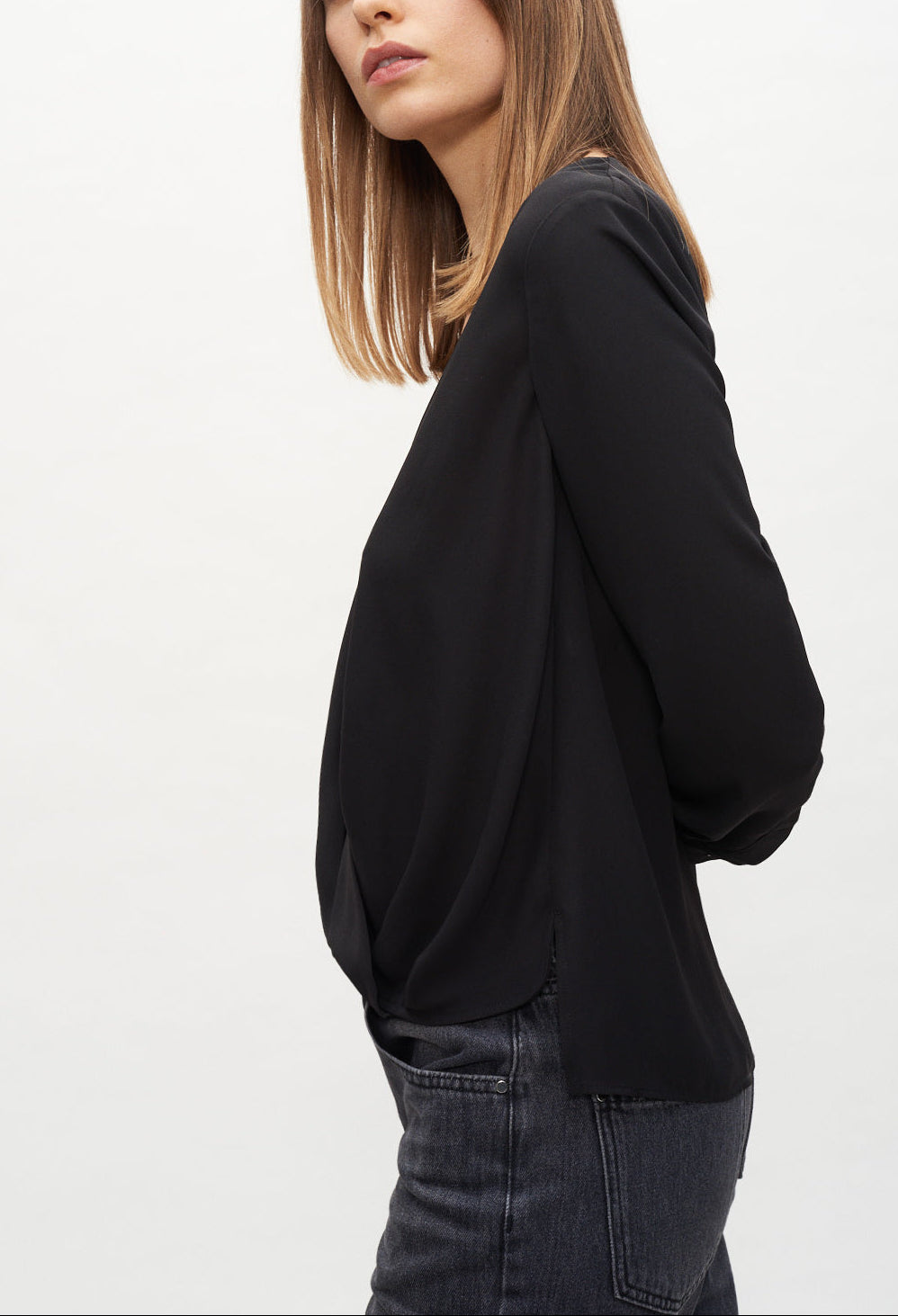 Blouse façon cache-cœur Faume - seconde main