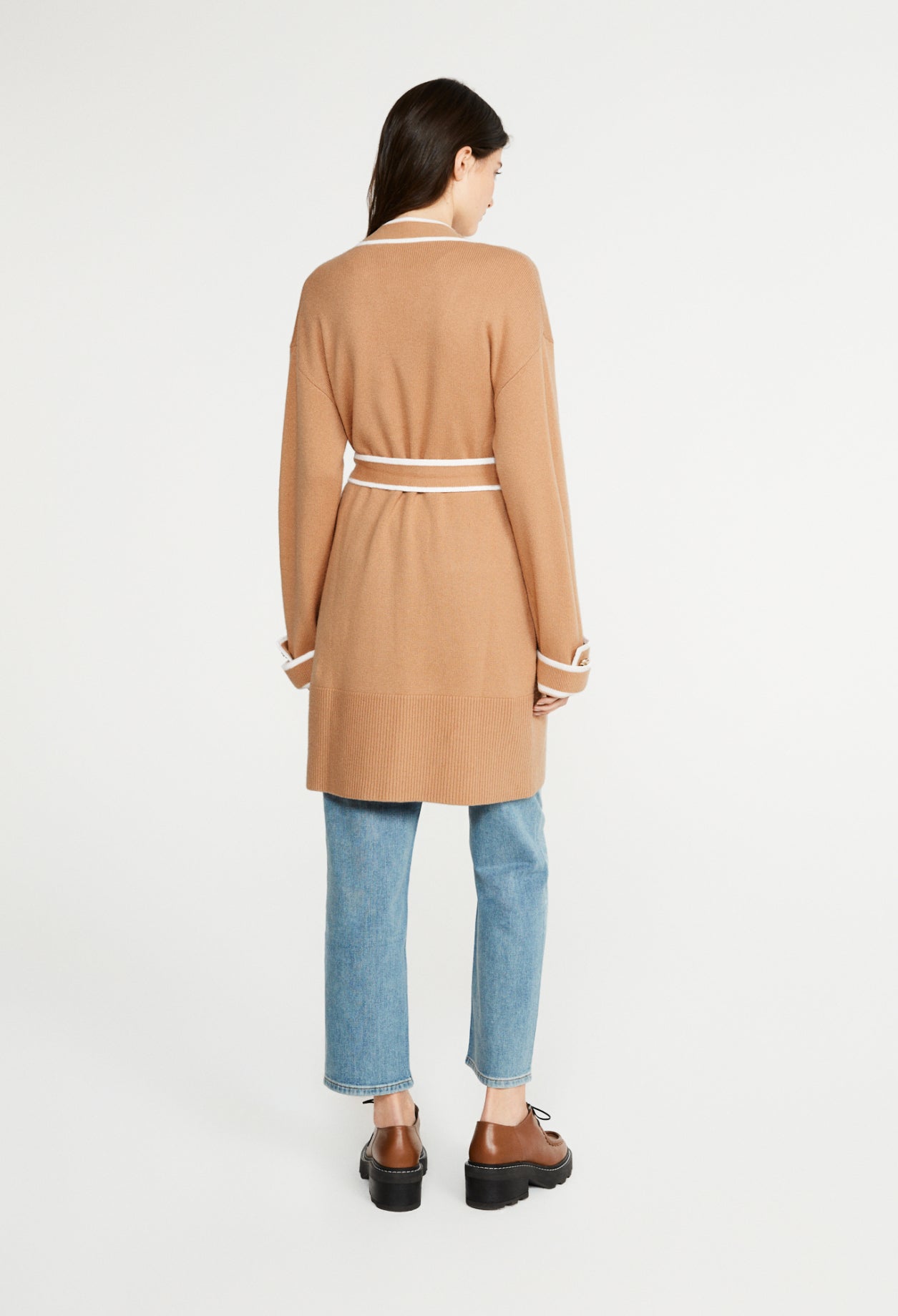 Cardigan en laine durable Claudie Cares Faume - seconde main