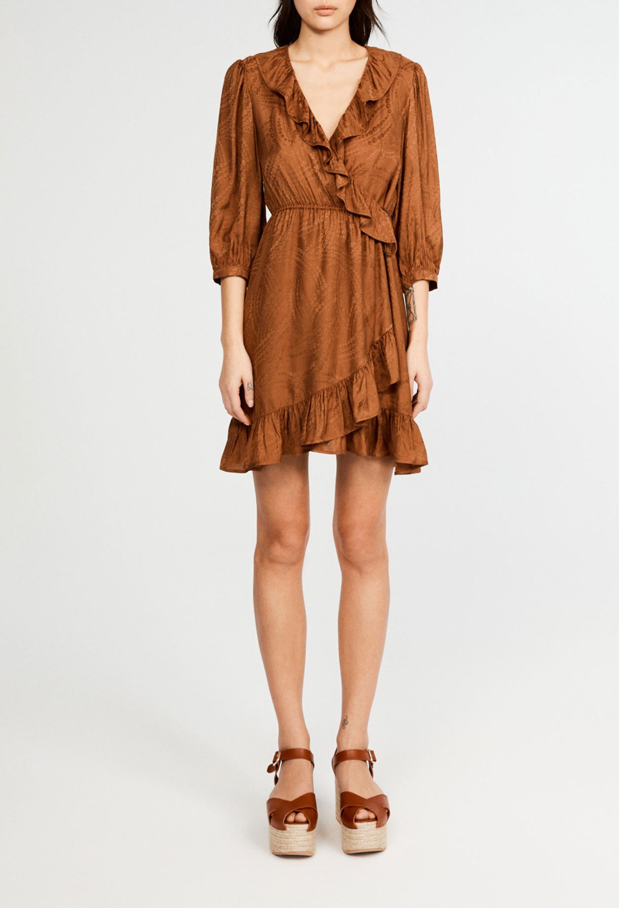 Robe courte croisée Faume - seconde main