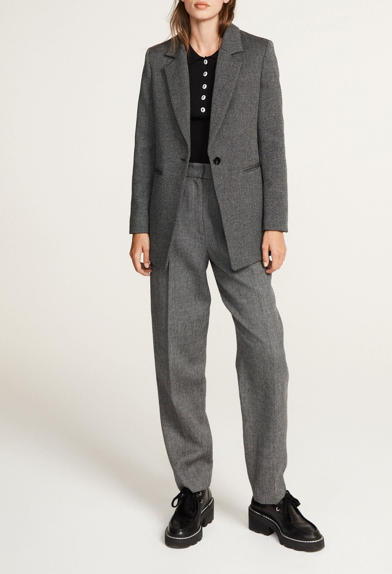 Pantalon tailleur gris Faume - seconde main