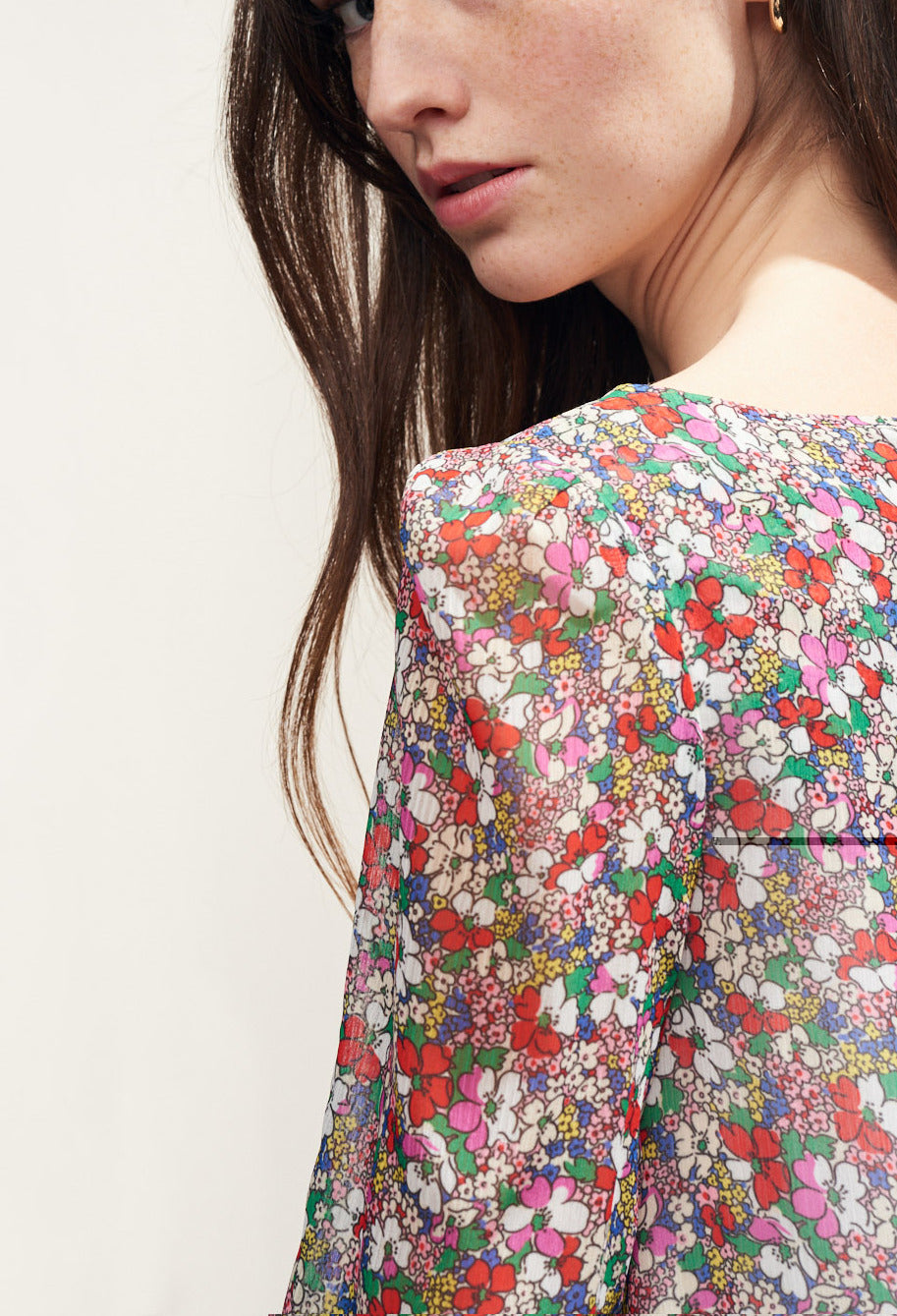 Robe RIFIFI imprimé petites fleurs Faume - seconde main