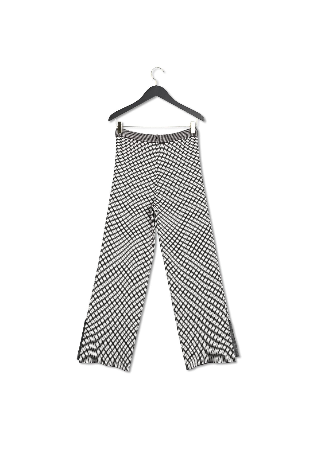 Pantalon maille jacquard bicolore Faume - seconde main