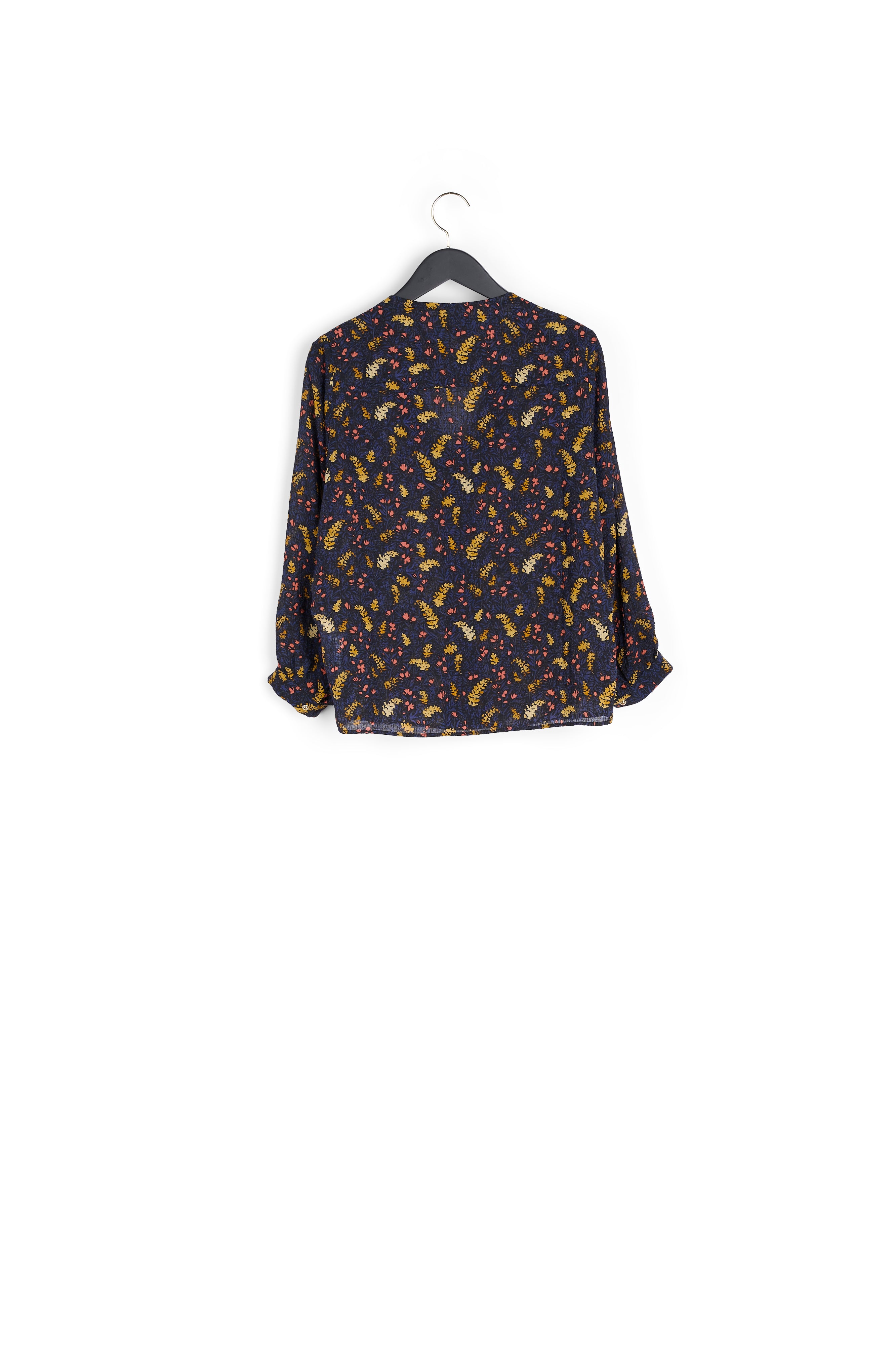 Chemisier imprimé feuilles Faume - seconde main