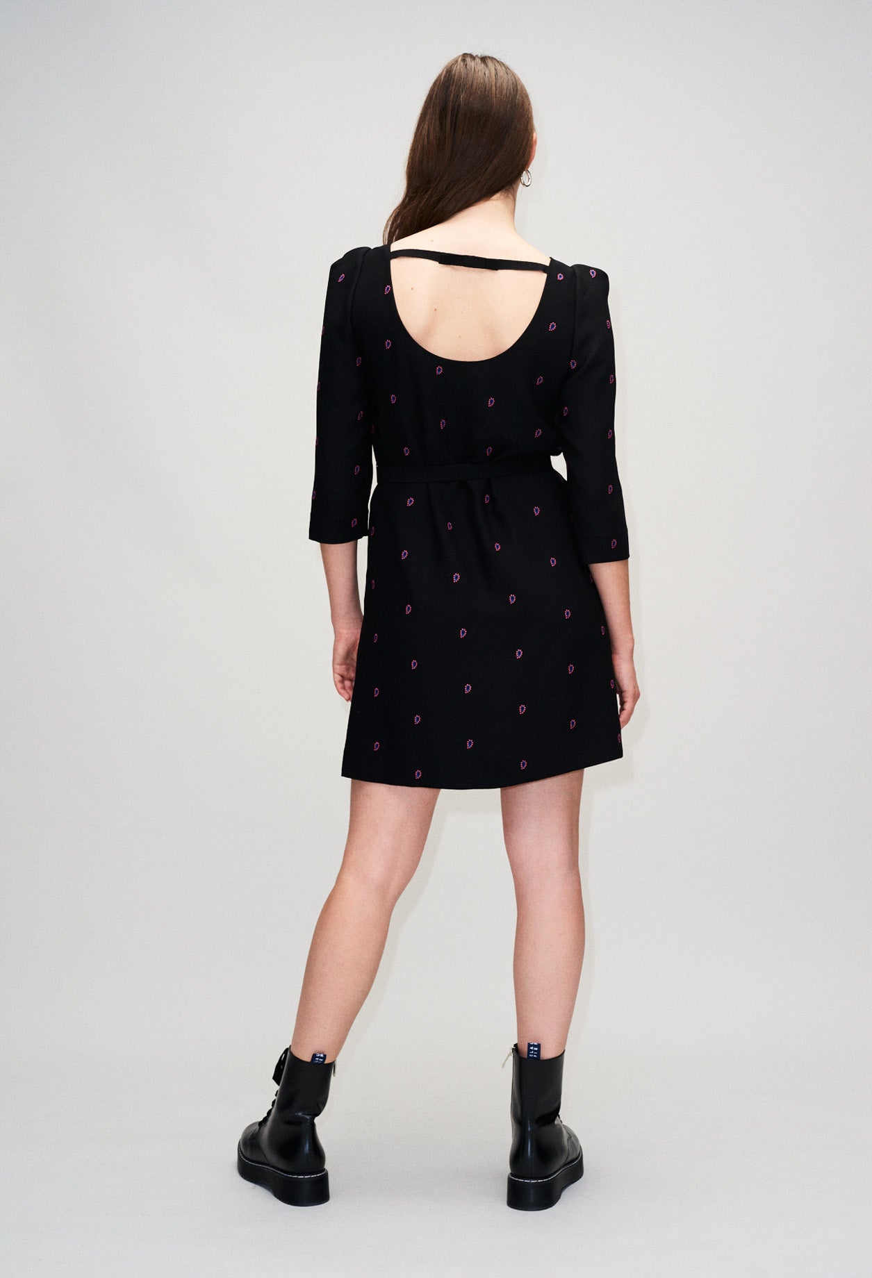 Robe ceinturée décolleté dos Faume - seconde main