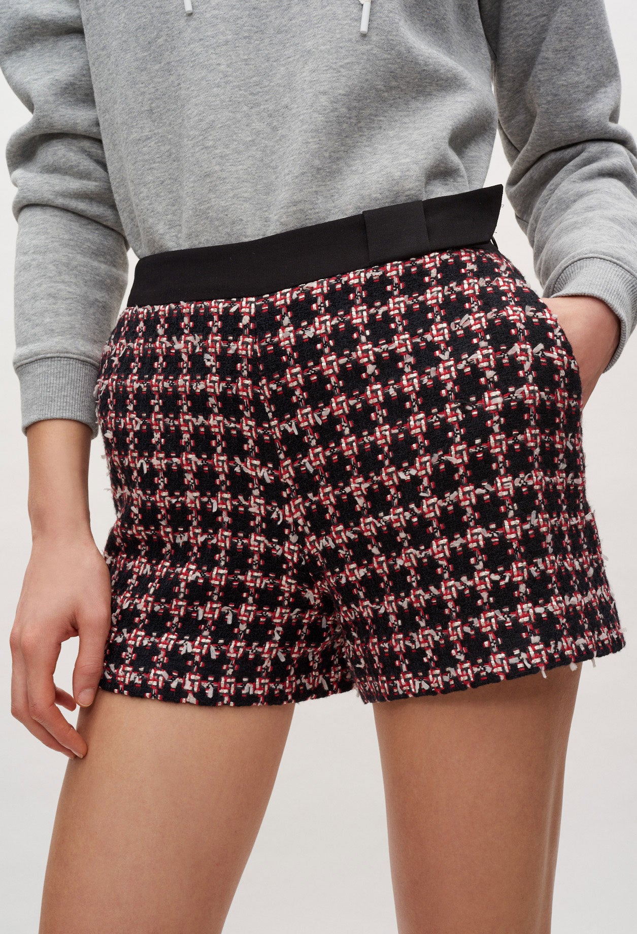 Short taille haute en tweed Faume - seconde main