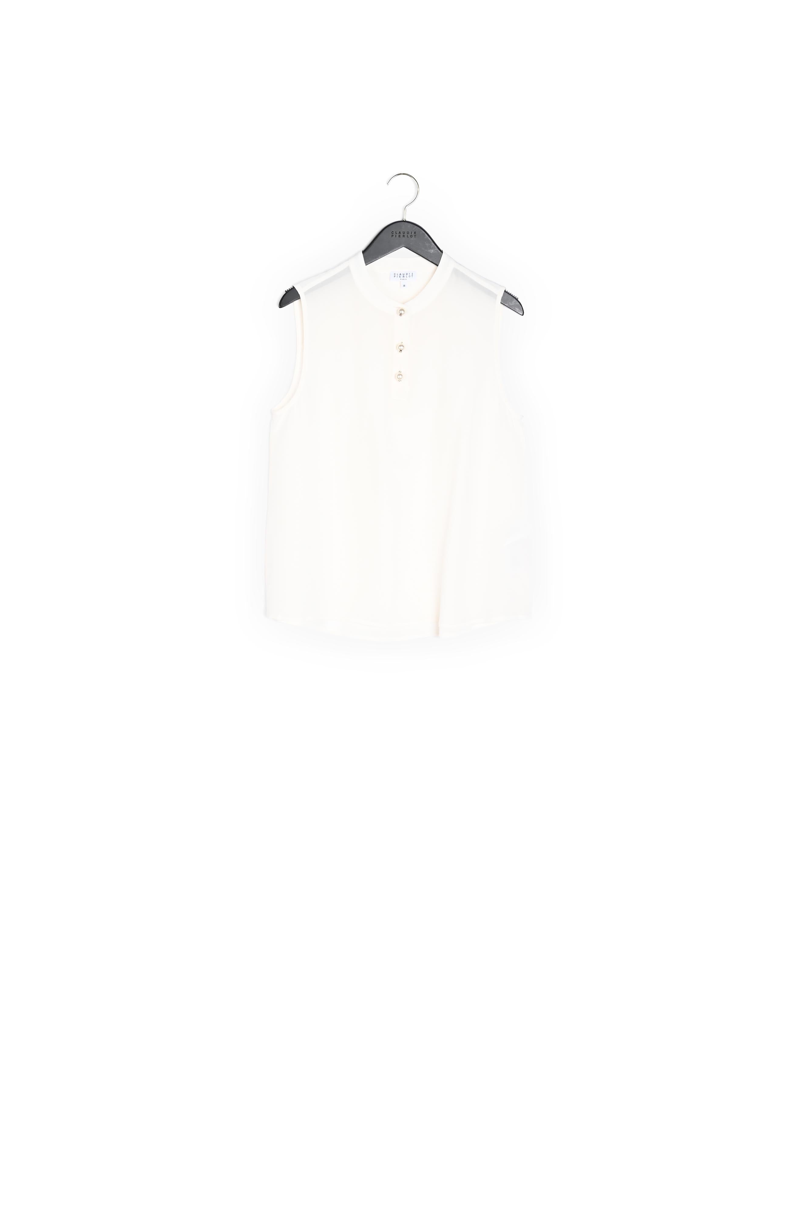 Top sans manches à col boutonné Faume - seconde main