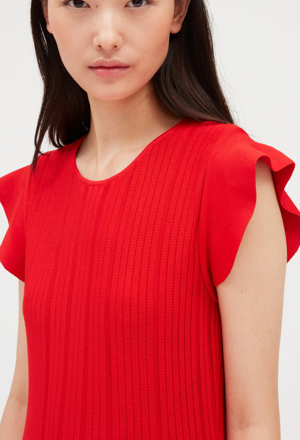Robe courte maille rouge Faume - seconde main