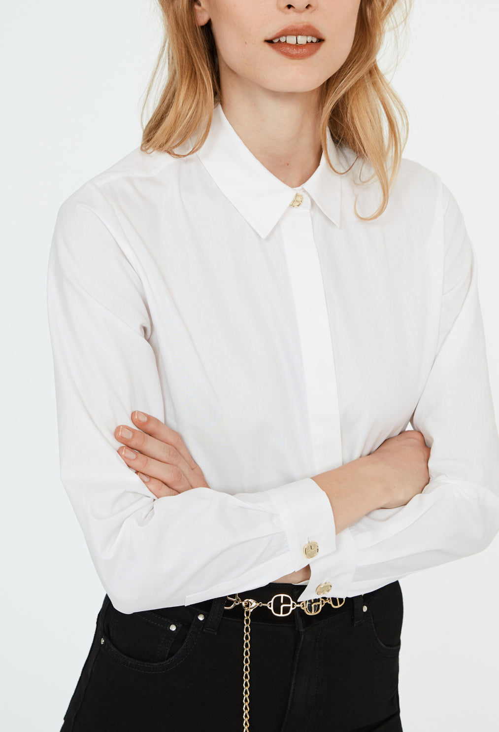 Chemise blanche classique coton Faume - seconde main