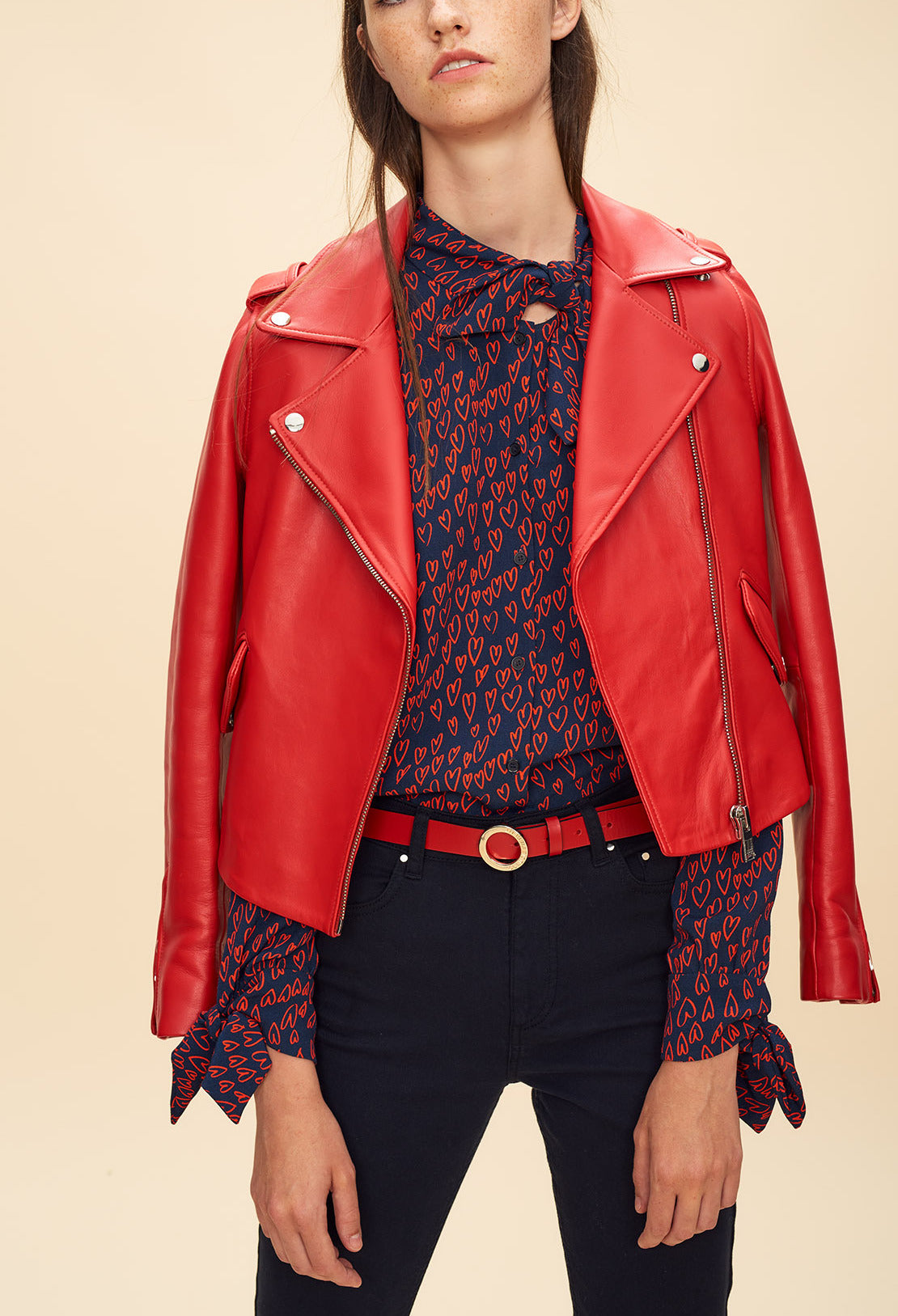 Chemise imprimé cœur Faume - seconde main