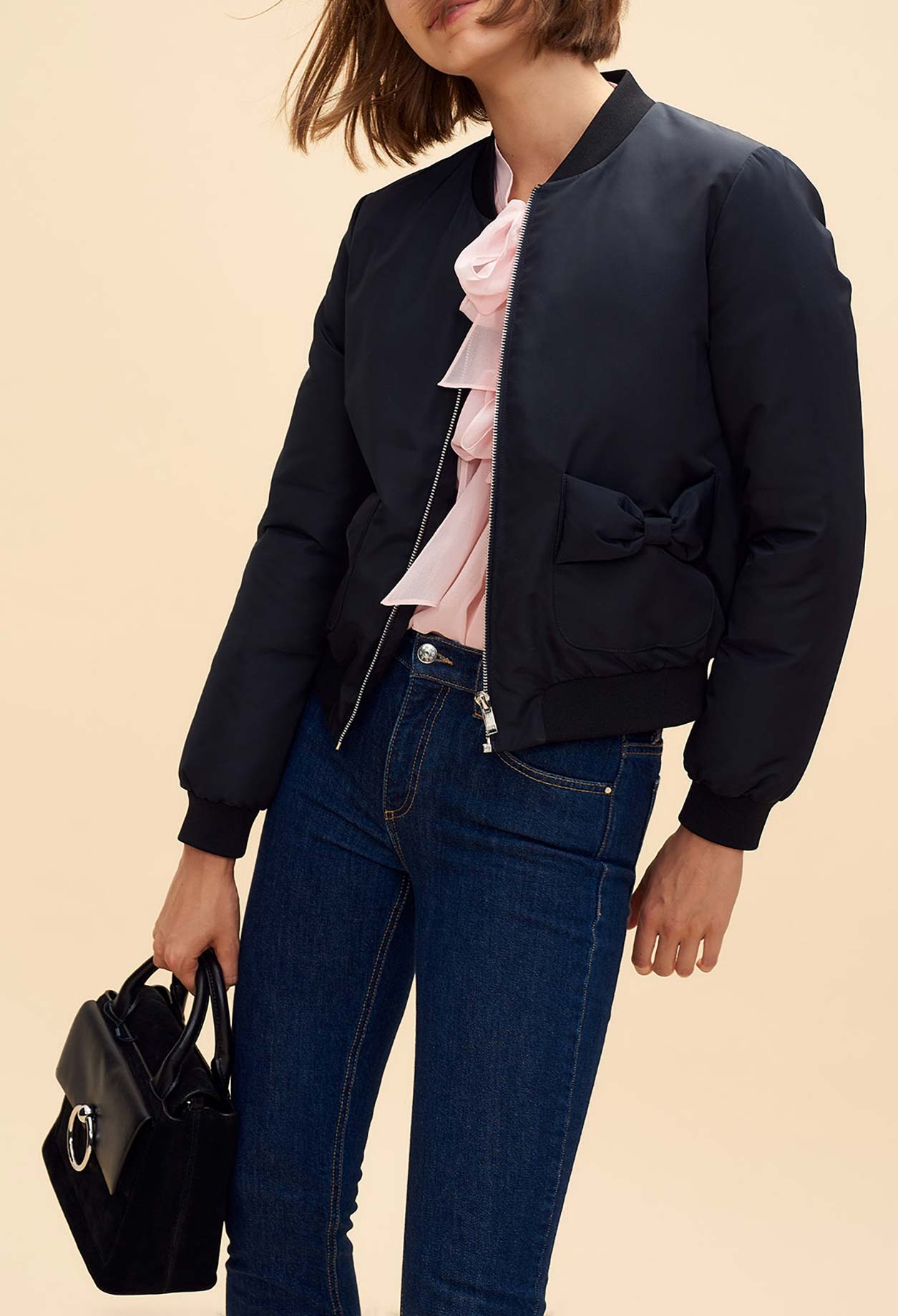 Bombers poche détail nœuds plaqués Faume - seconde main