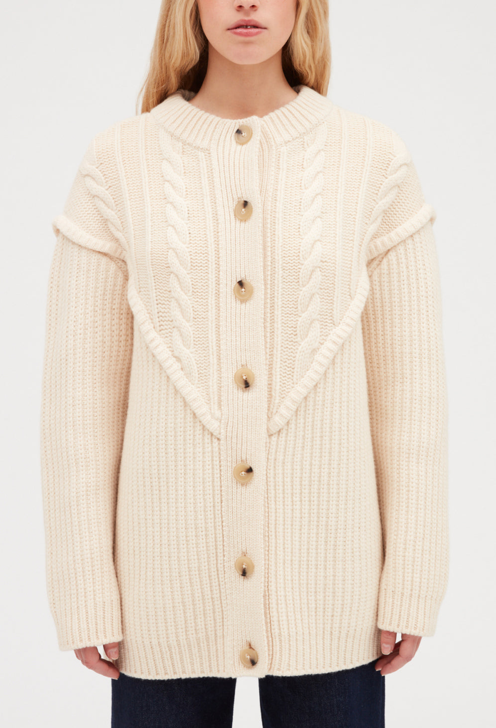 Gilet boutonné laine Faume - seconde main