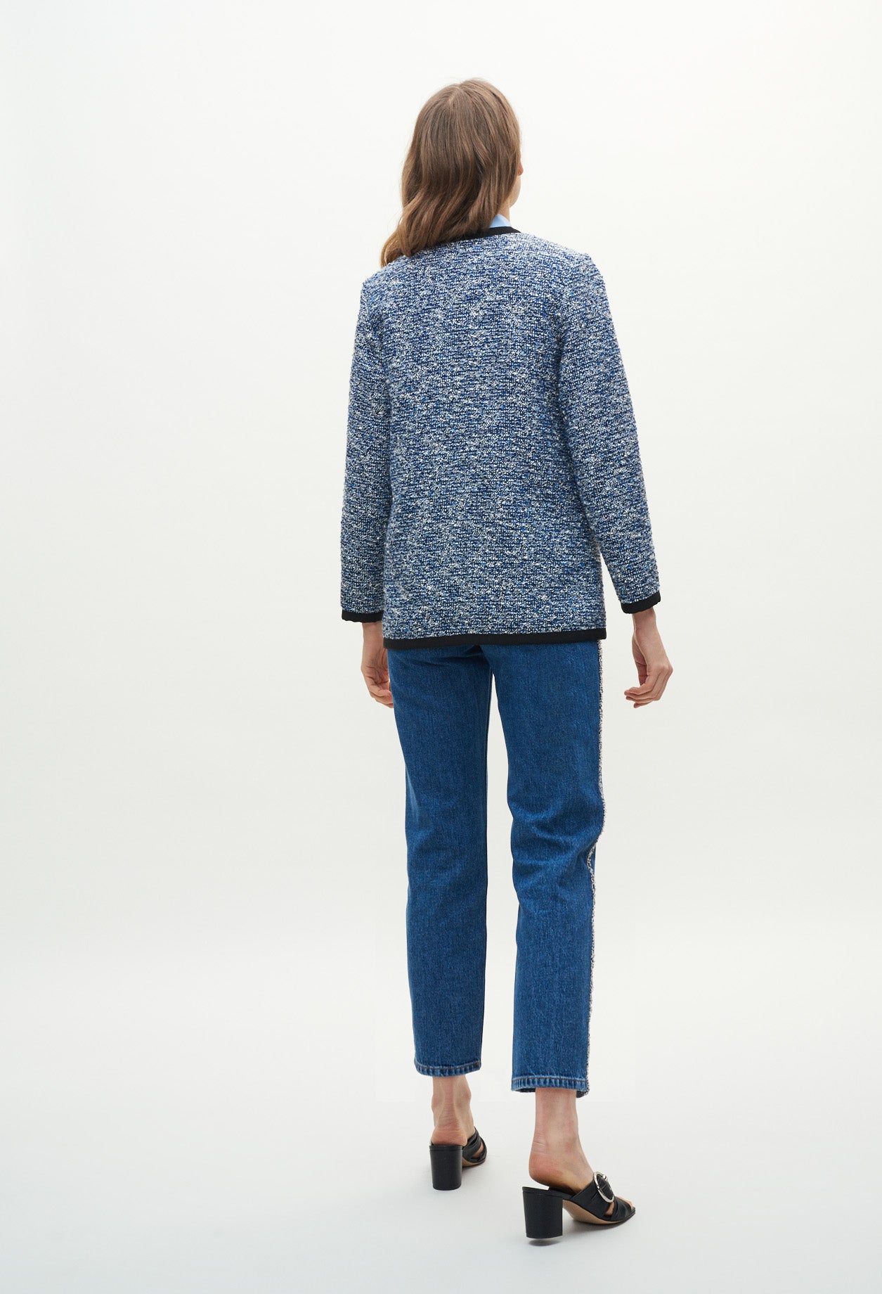 Veste tweed à galons Faume - seconde main