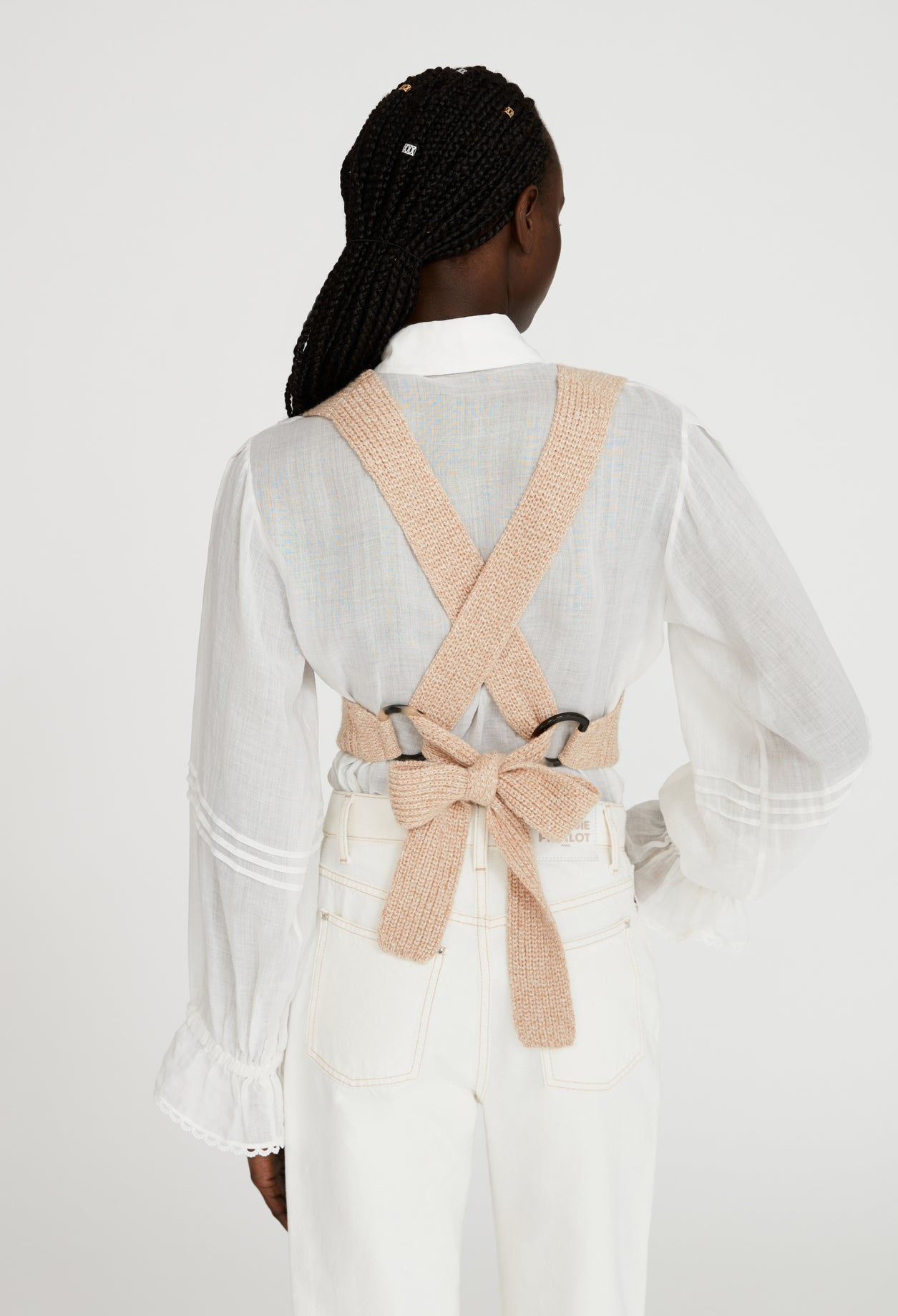 Pull sans manche croisé dans le dos Faume - seconde main