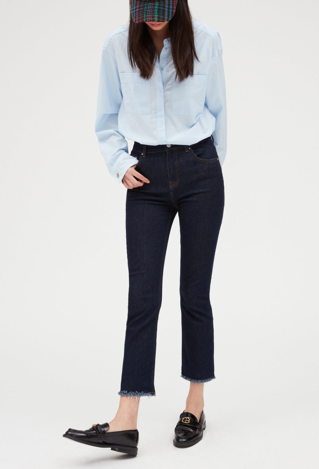 Jean brut taille haute Faume - seconde main