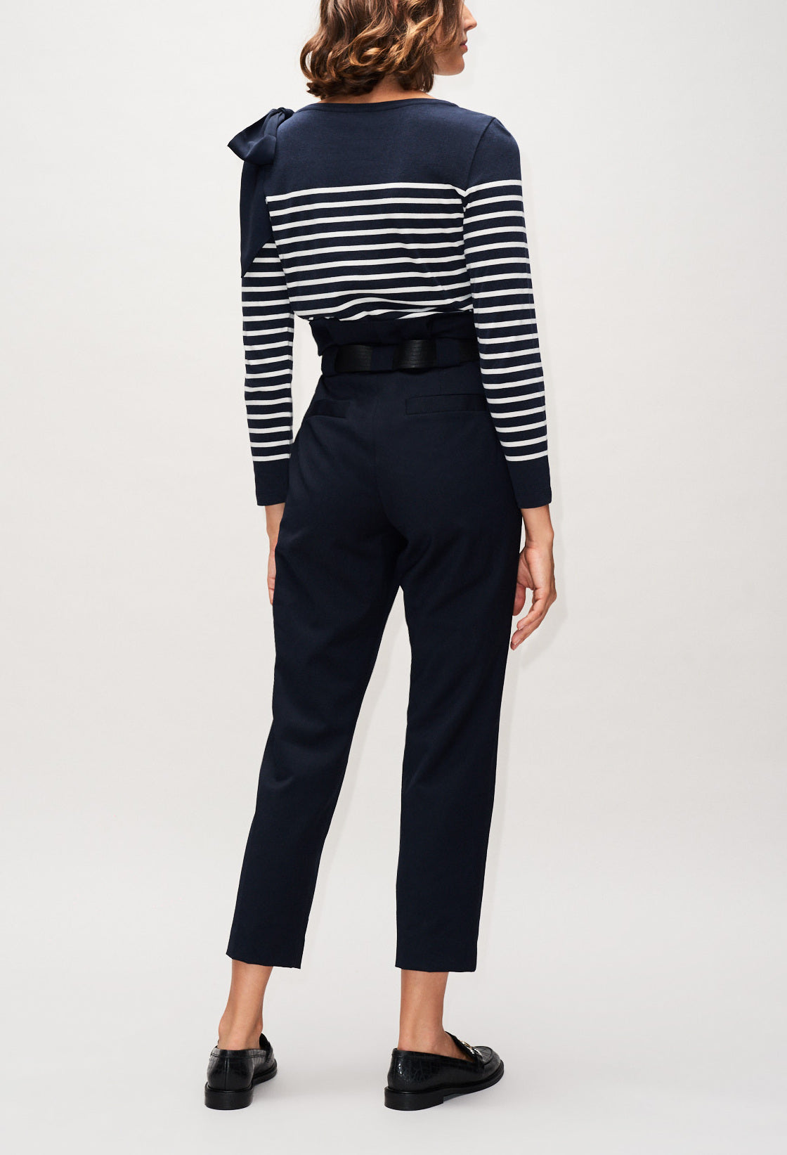 T-shirt trocadéro rayé Faume - seconde main