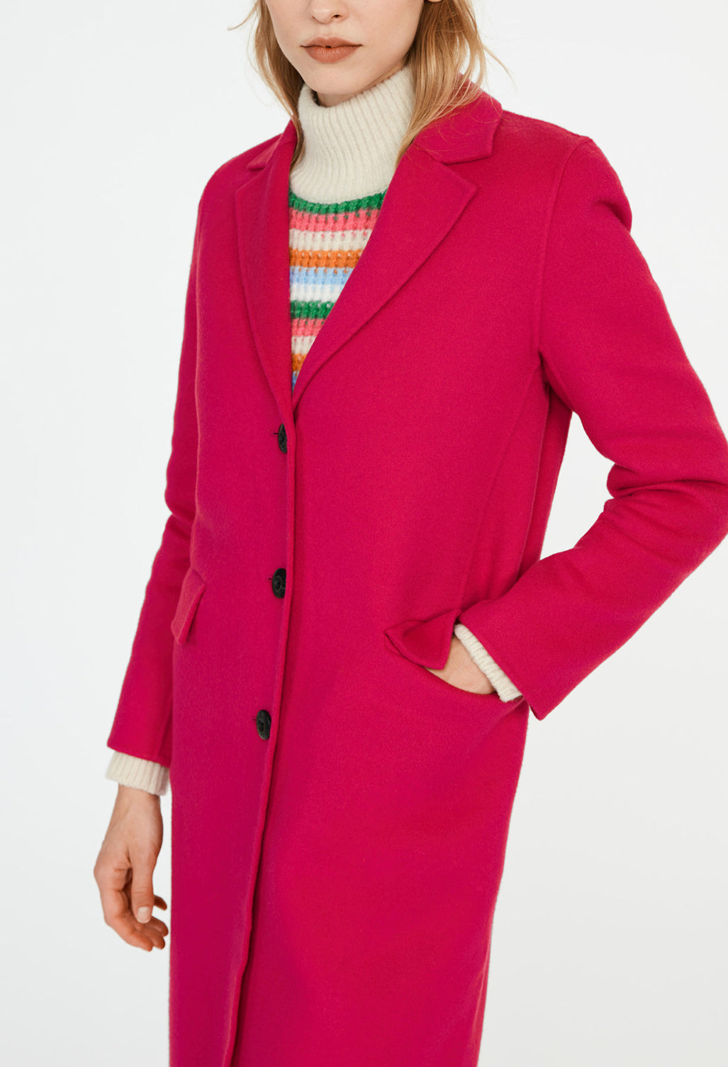 Manteau droit mi-long Faume - seconde main