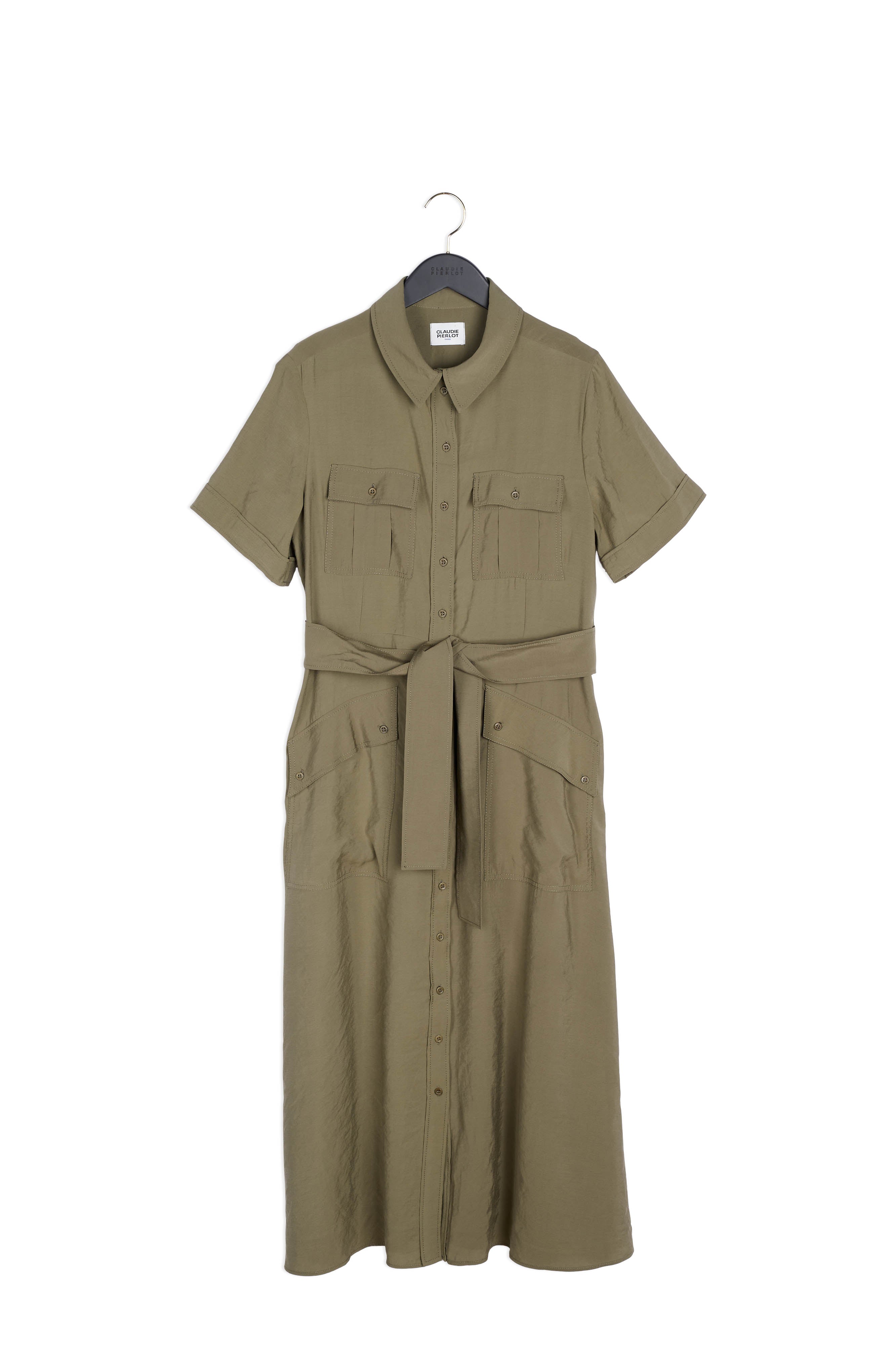 Robe midi fluide manches courtes Faume - seconde main