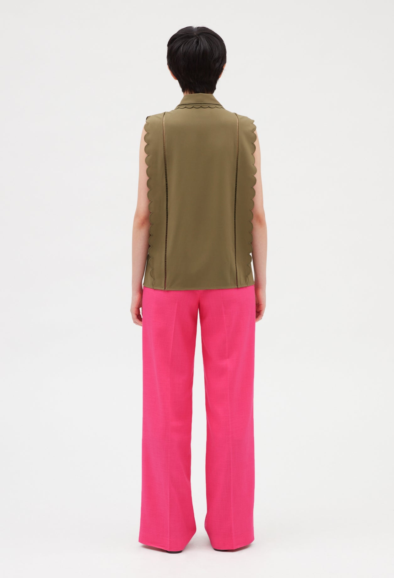 Chemise festonnée sans manches Faume - seconde main