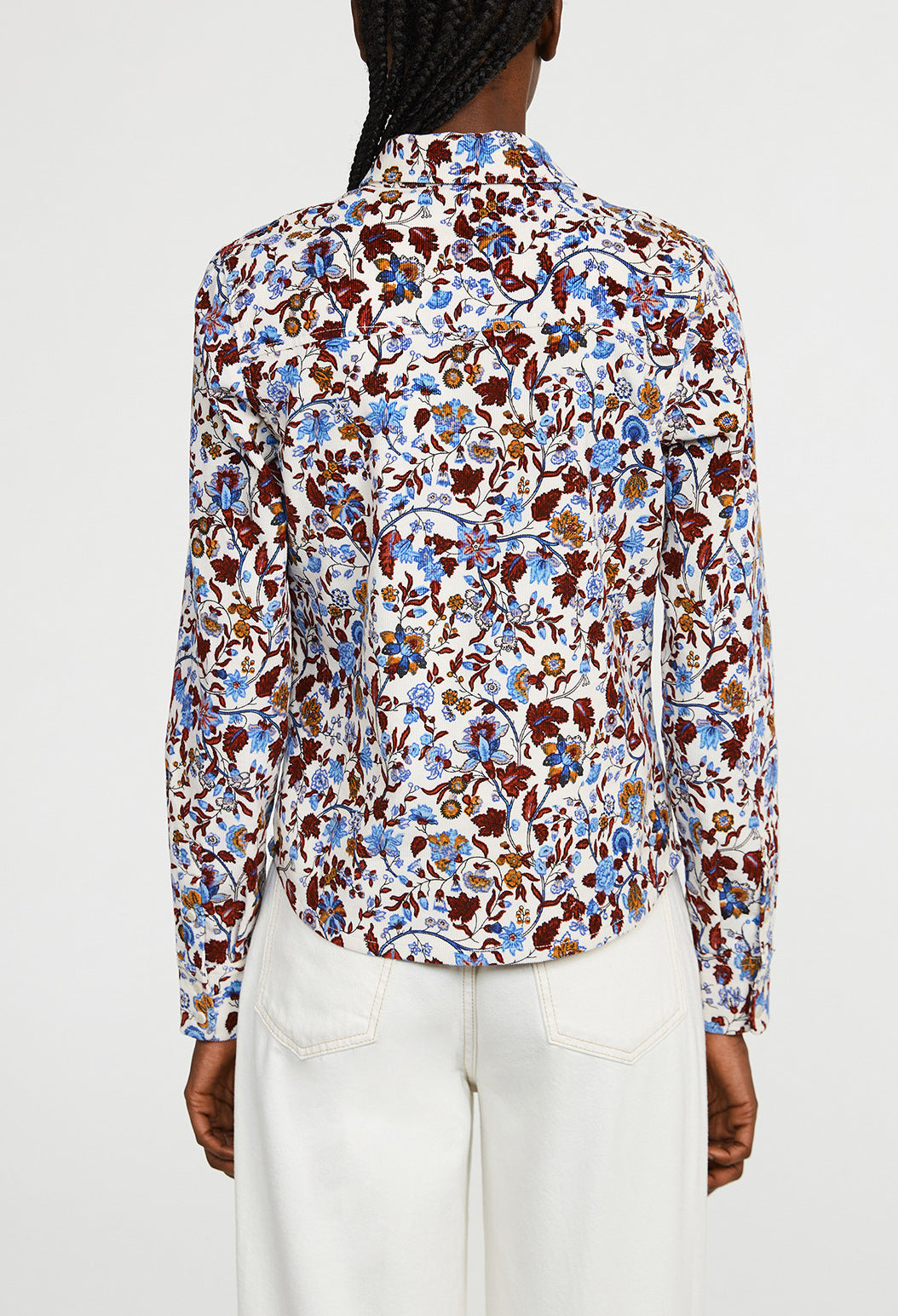 Chemise velours imprimé fleuri Faume - seconde main