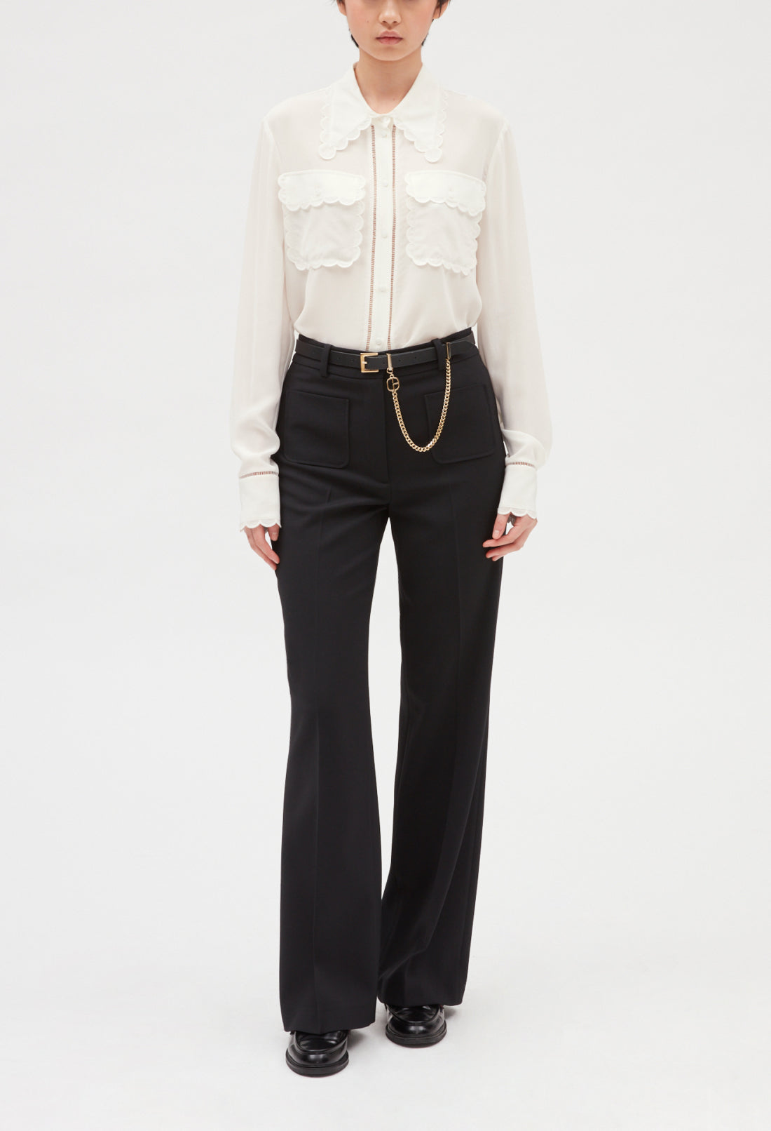 Chemise soie écrue Faume - seconde main