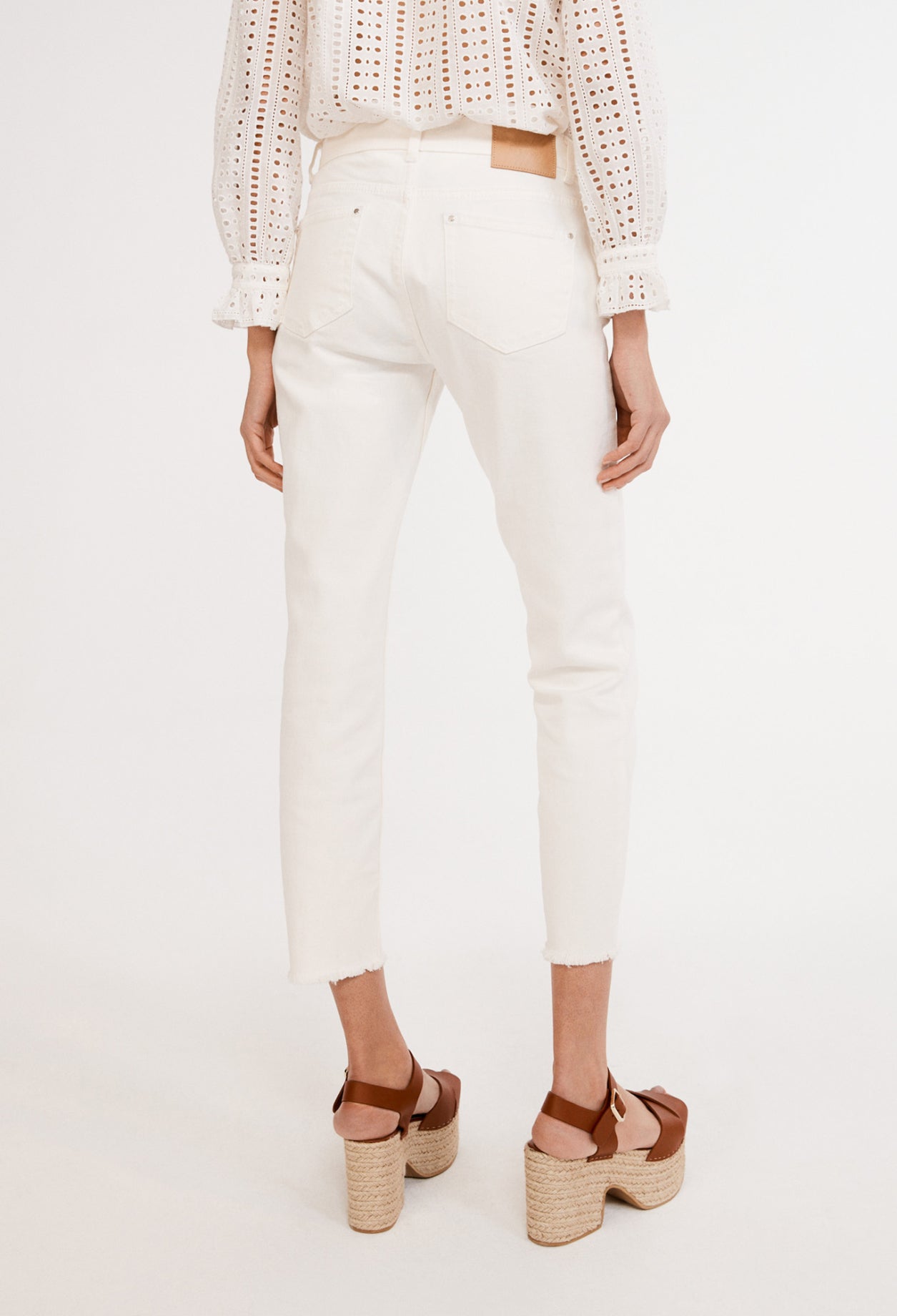 Jean blanc ajusté Faume - seconde main