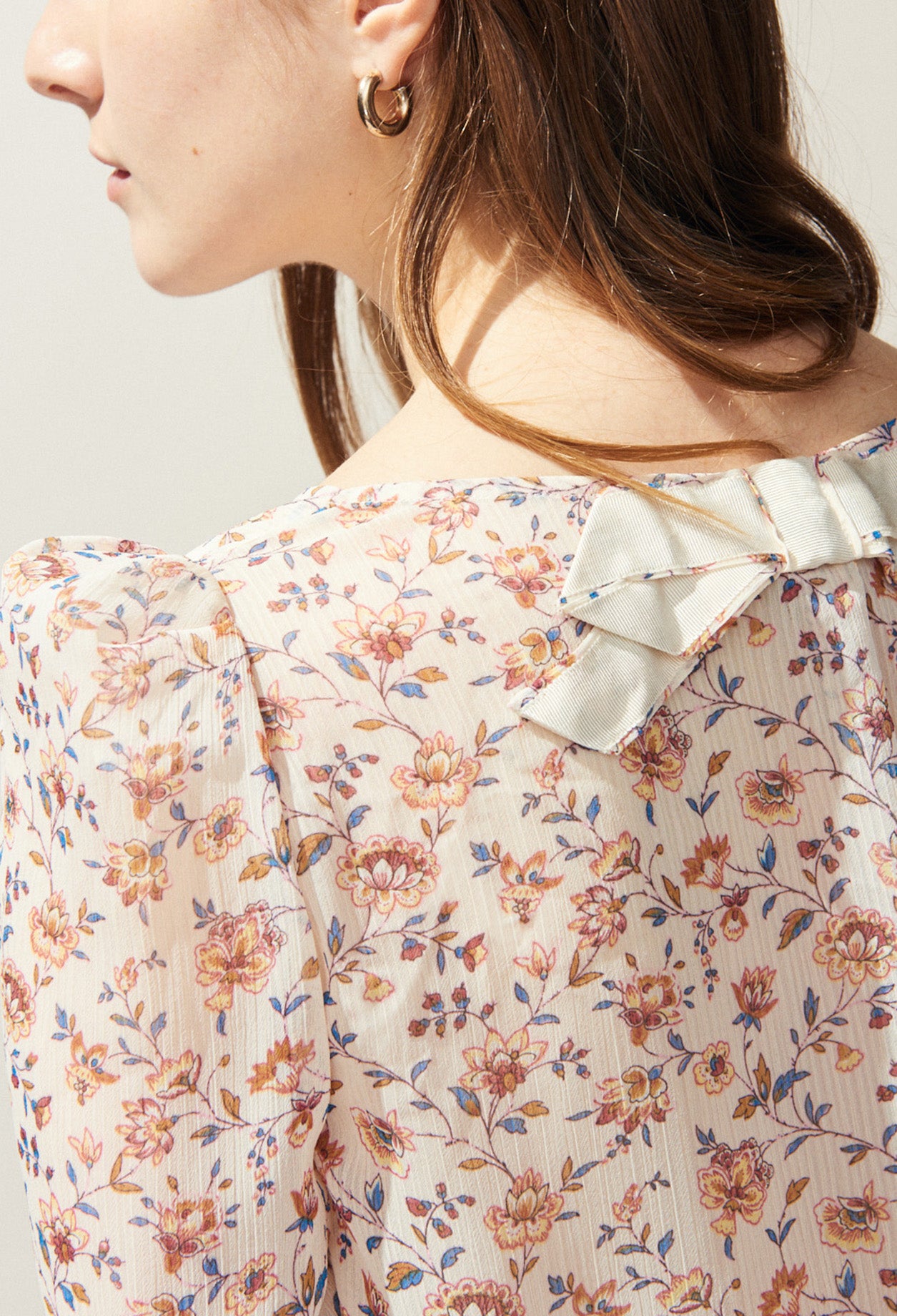 Top BANC imprimé fleuri Faume - seconde main