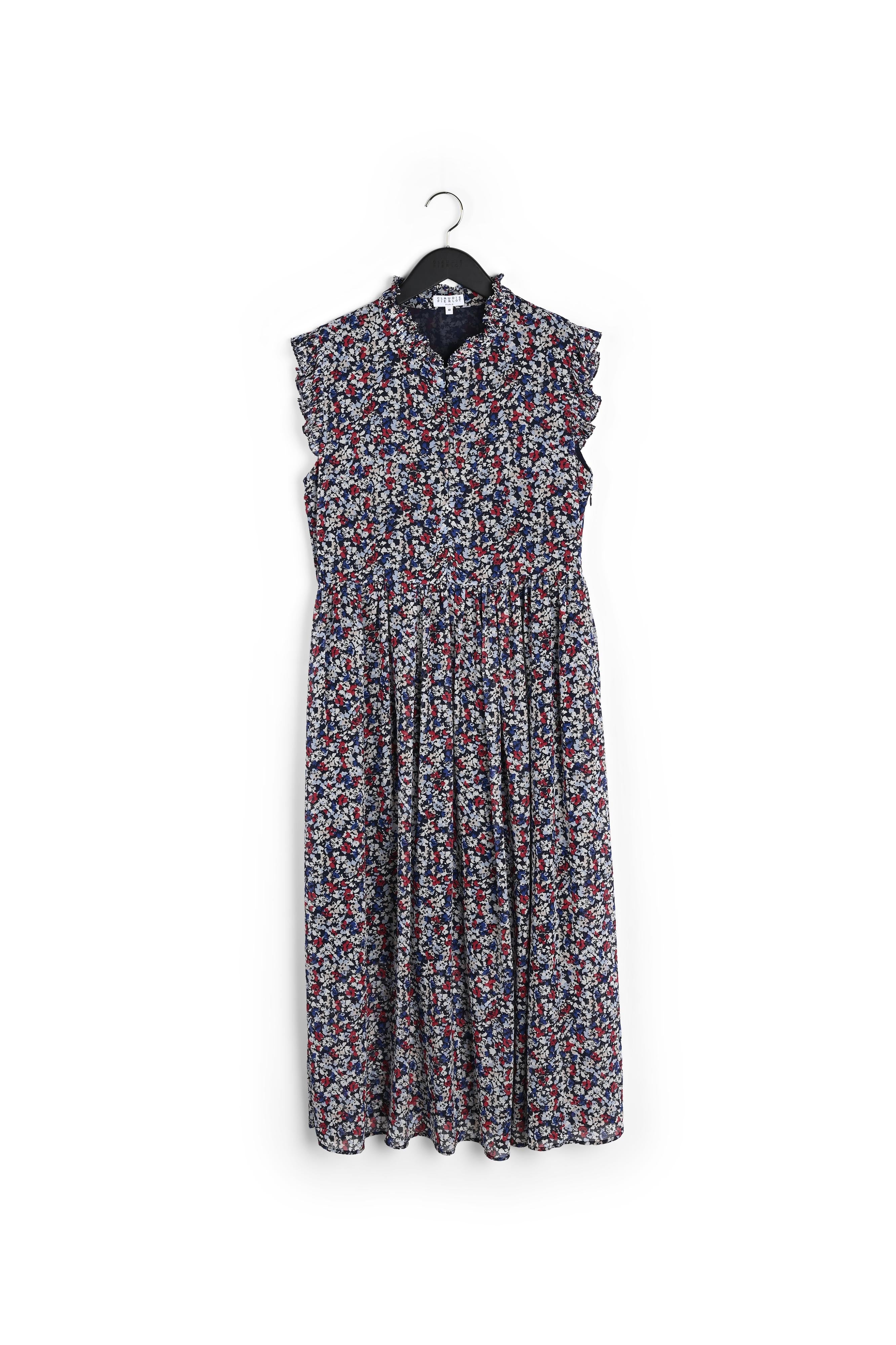 Robe longue à emmanchures volantées Faume - seconde main