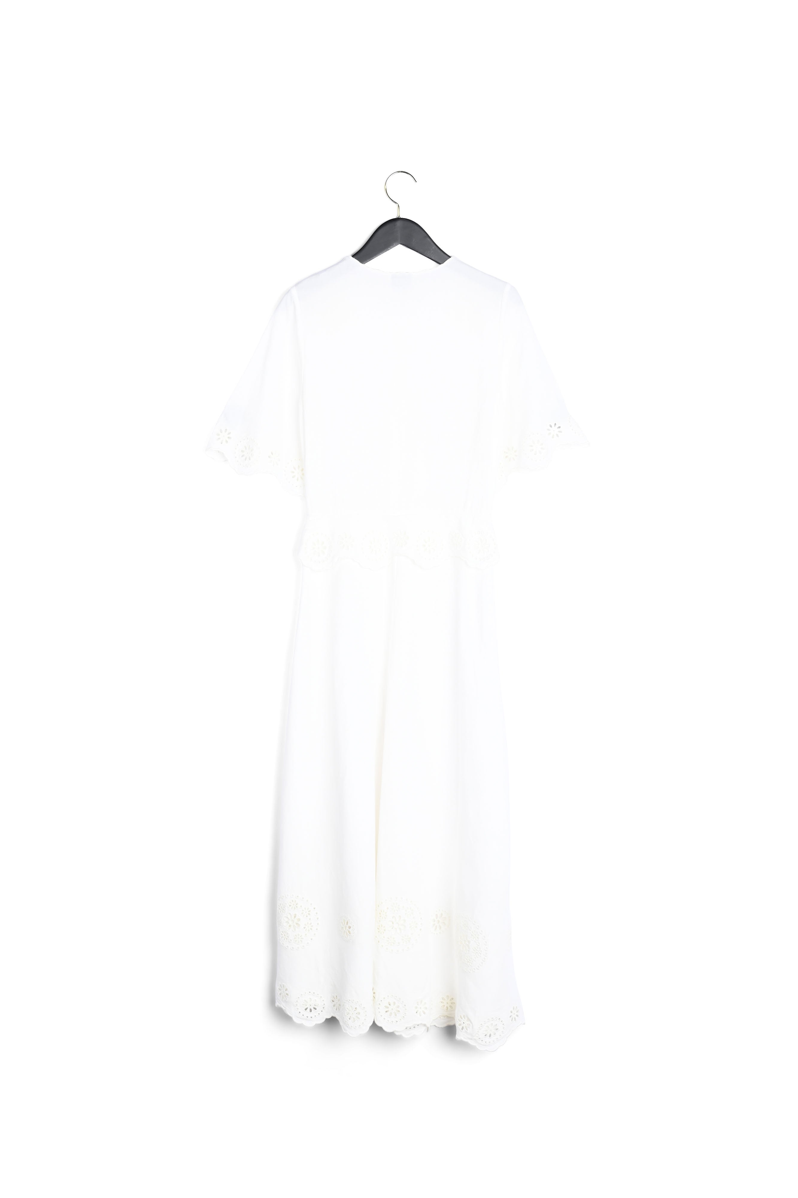 Robe longue broderie anglaise écrue Faume - seconde main