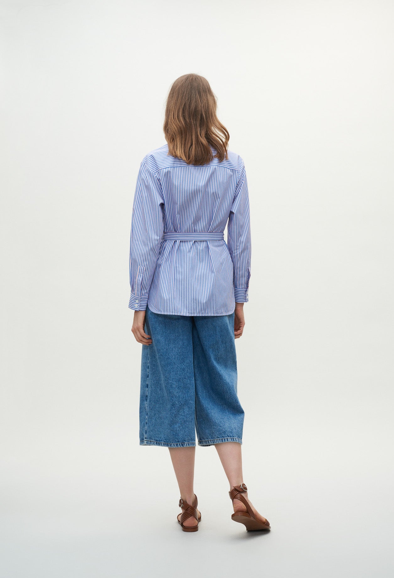 Chemise rayée ceinturée Faume - seconde main