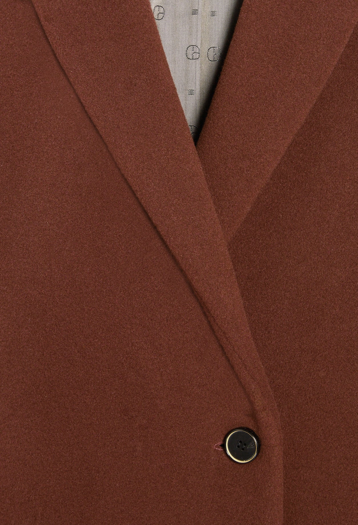 Manteau marron mi-long laine mélangée Faume - seconde main