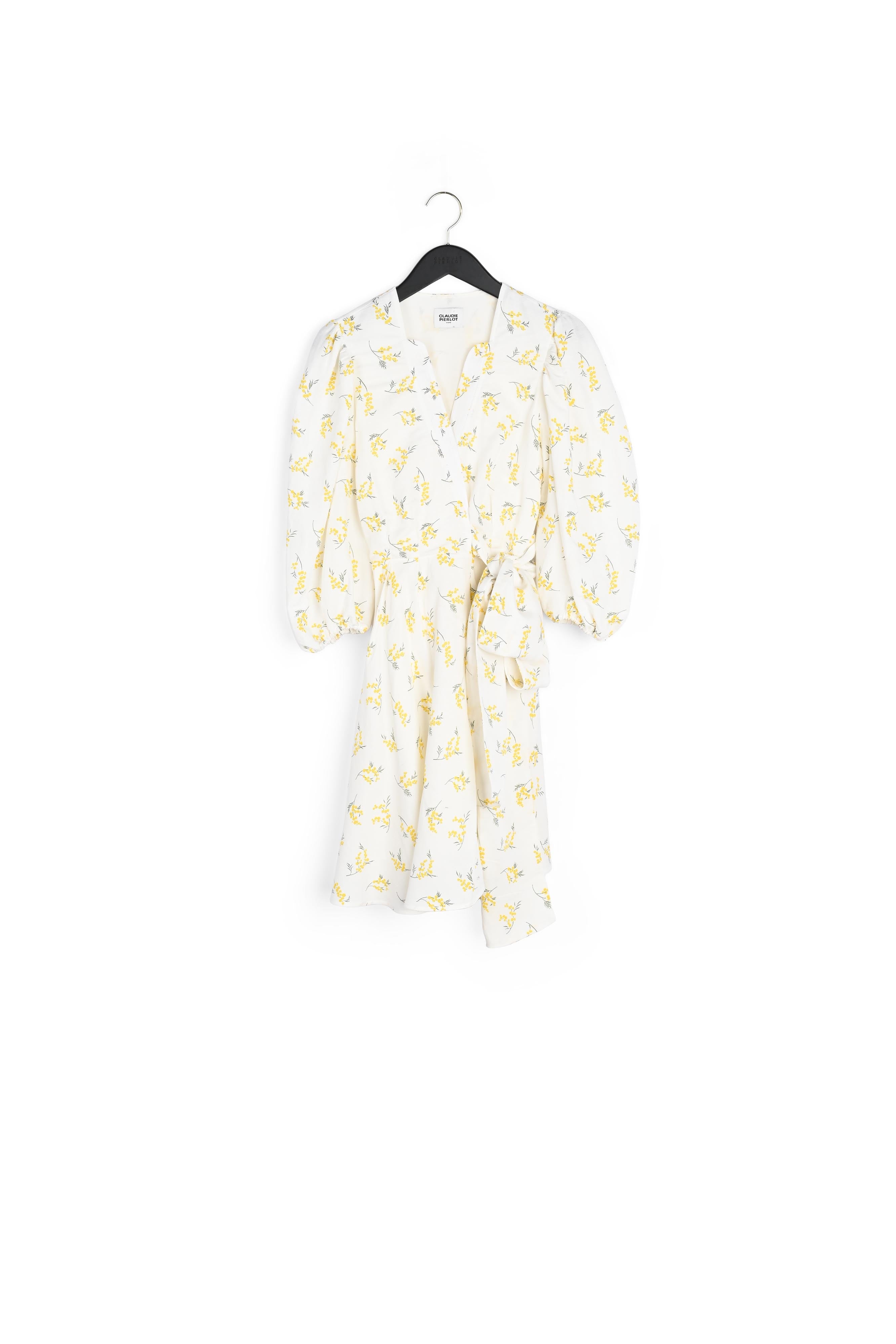 Robe courte portefeuille mimosa Faume - seconde main