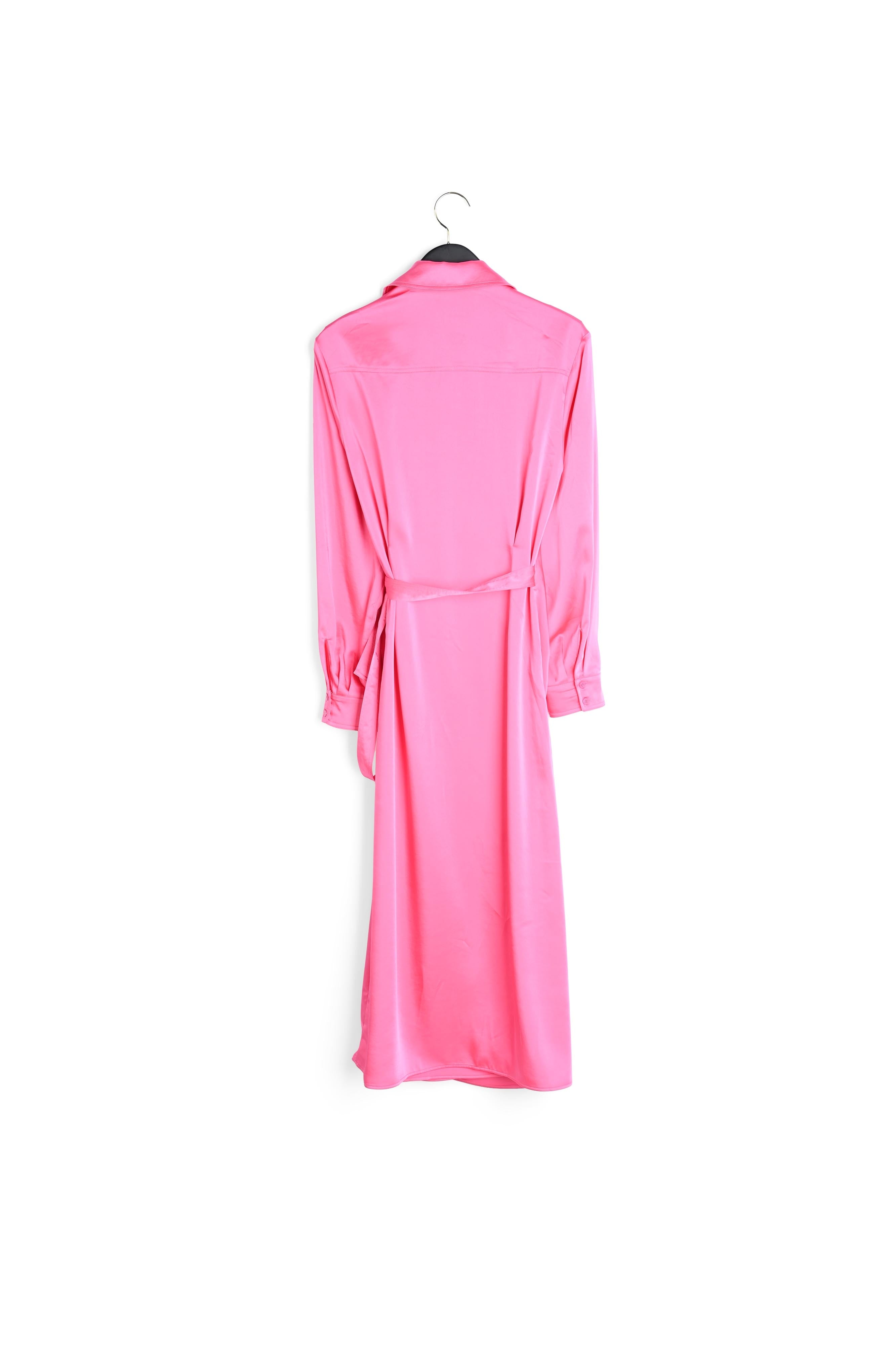 Robe midi portefeuille rose Faume - seconde main